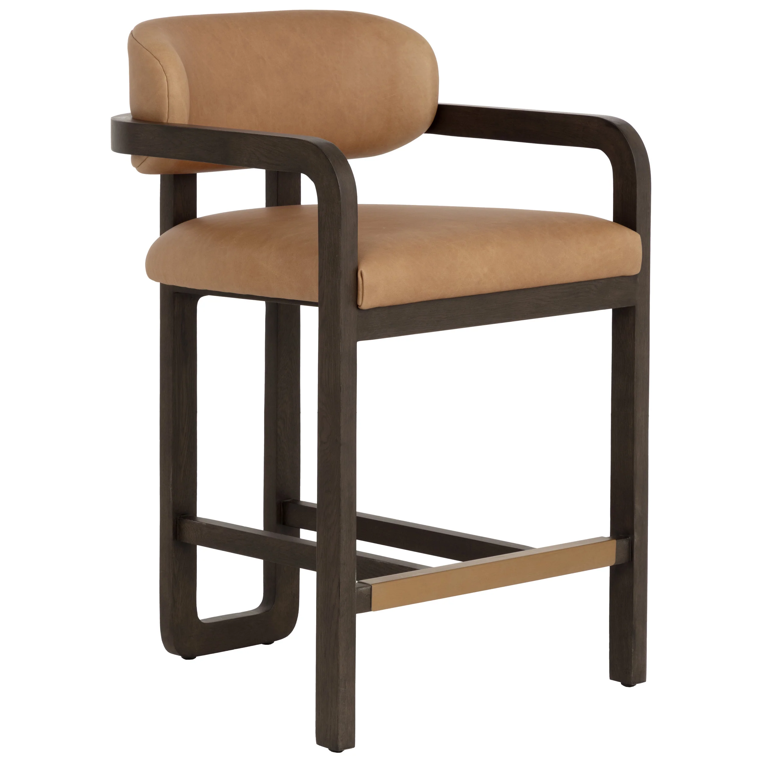 Madrone Leather Bar & Counter Stool, Ludlow Sesame