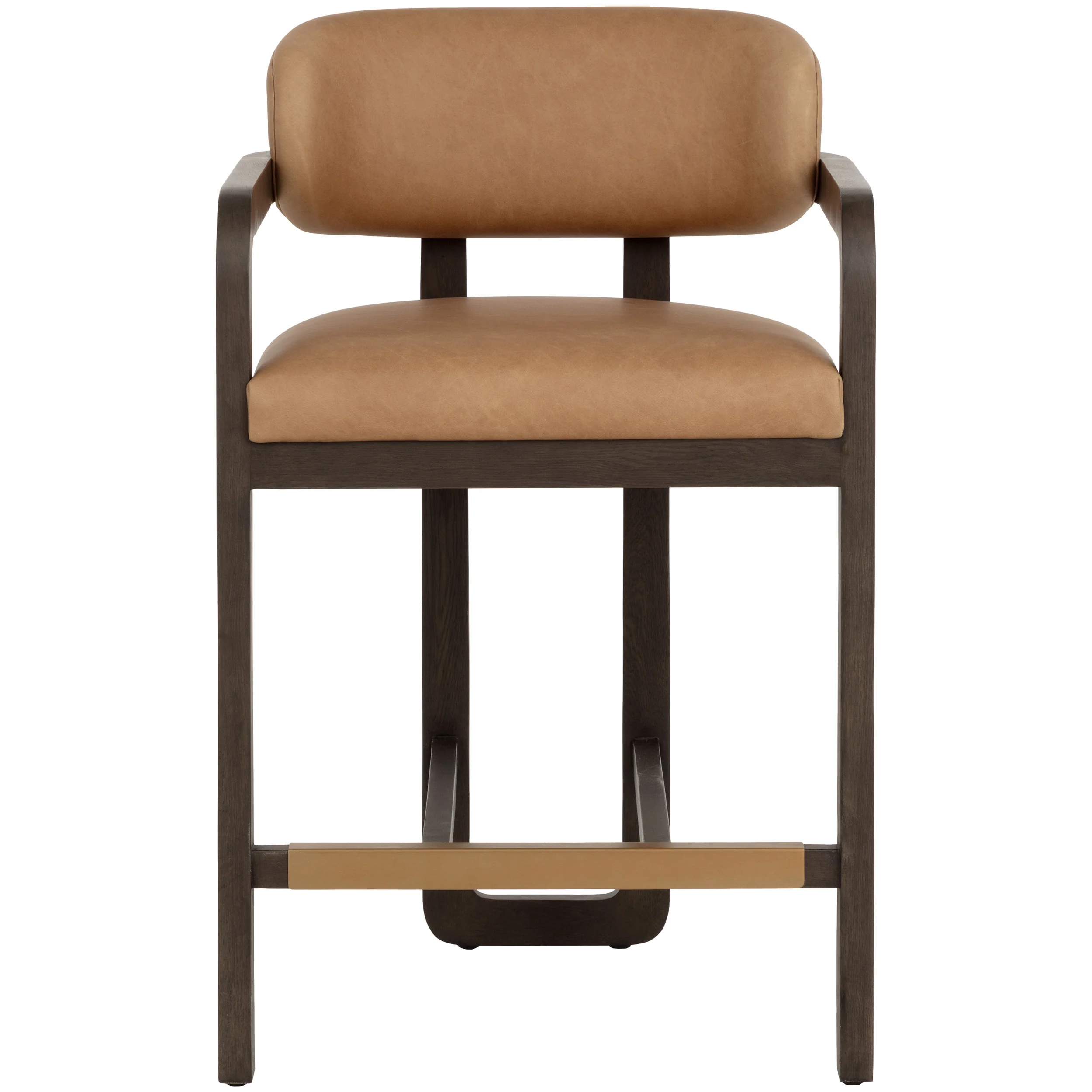 Madrone Leather Bar & Counter Stool, Ludlow Sesame - Image 2