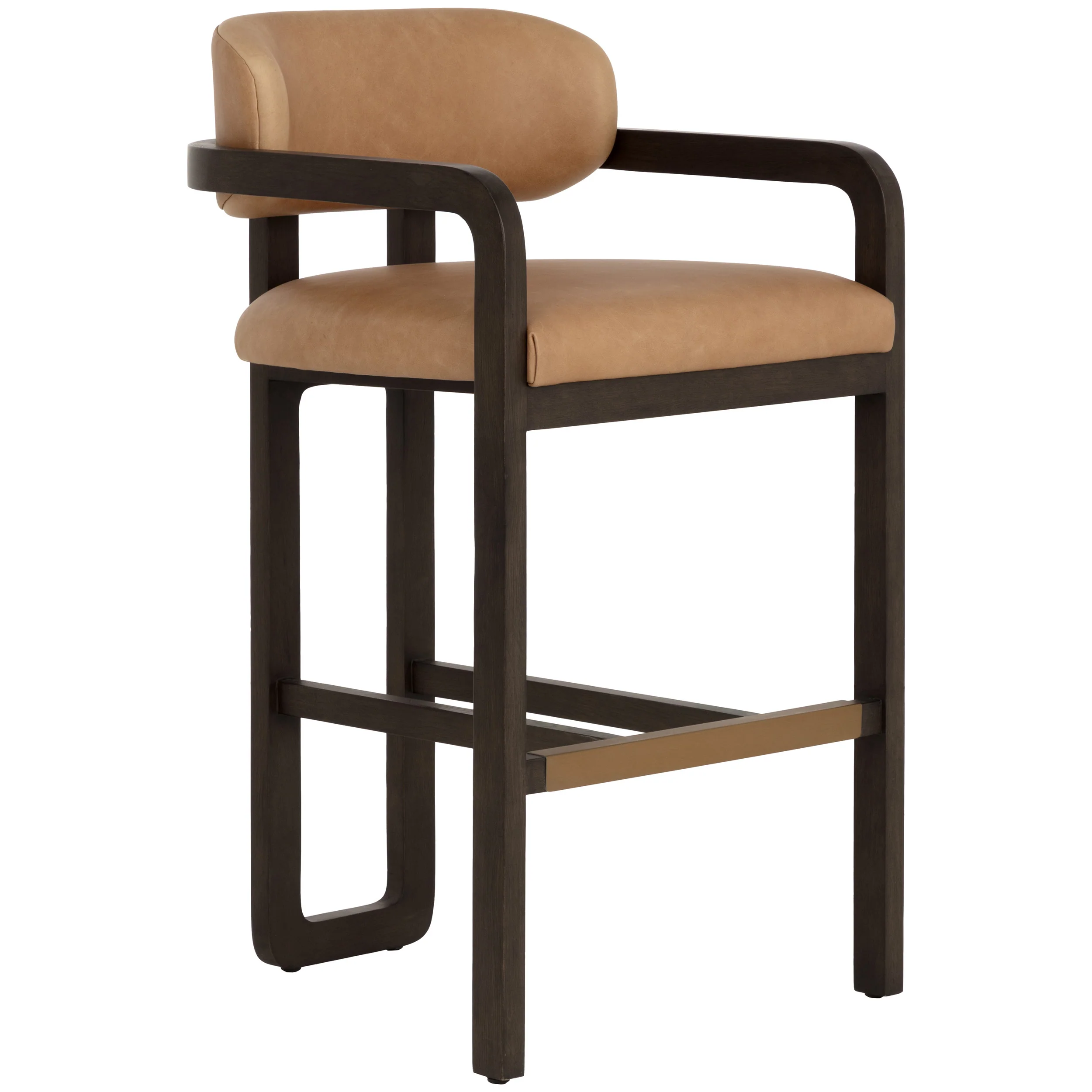Madrone Leather Bar & Counter Stool, Ludlow Sesame - Image 6