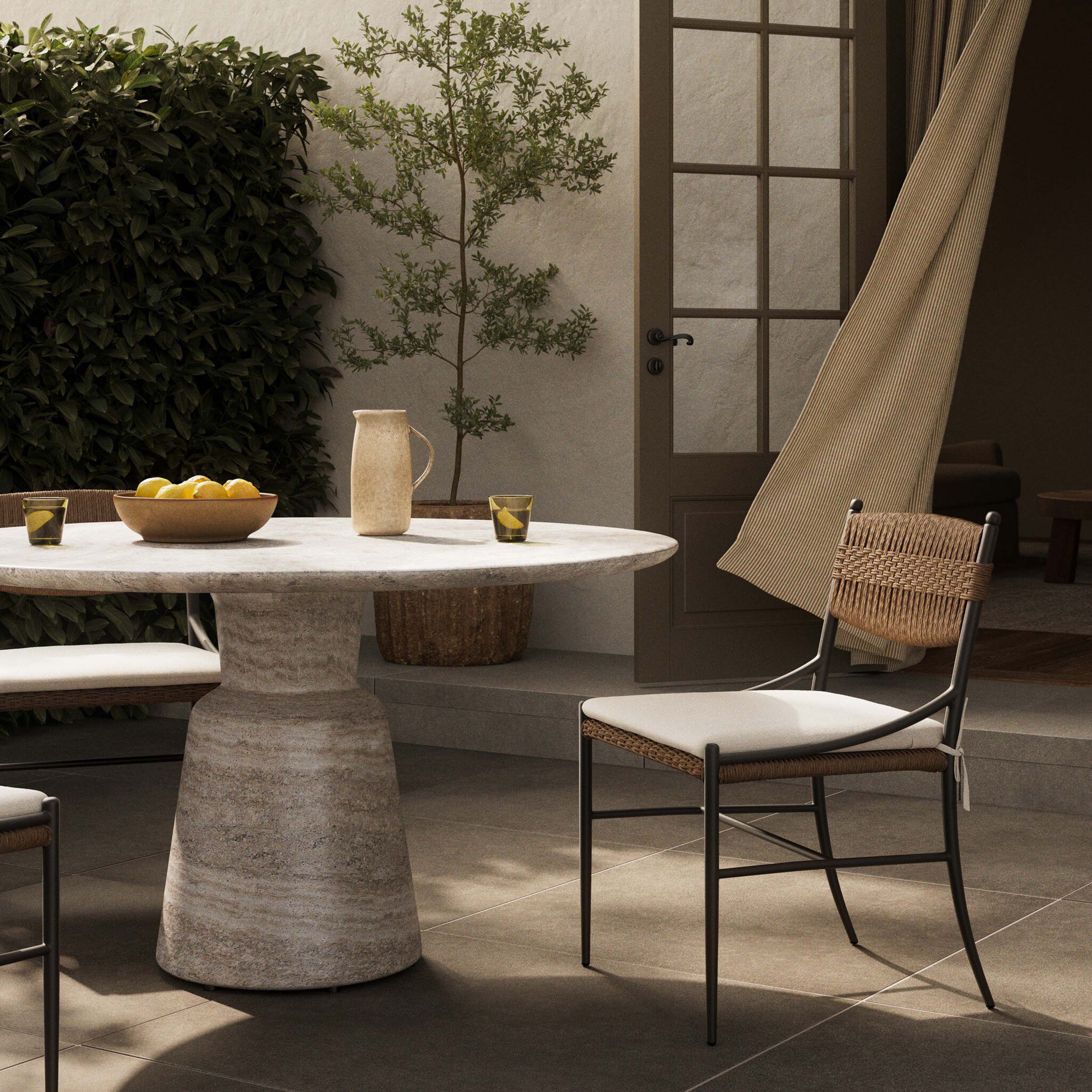 Mae Outdoor Dining Chair, Liller Flax, Set of 2 by Amber Lewis x Four Hands - Image 7