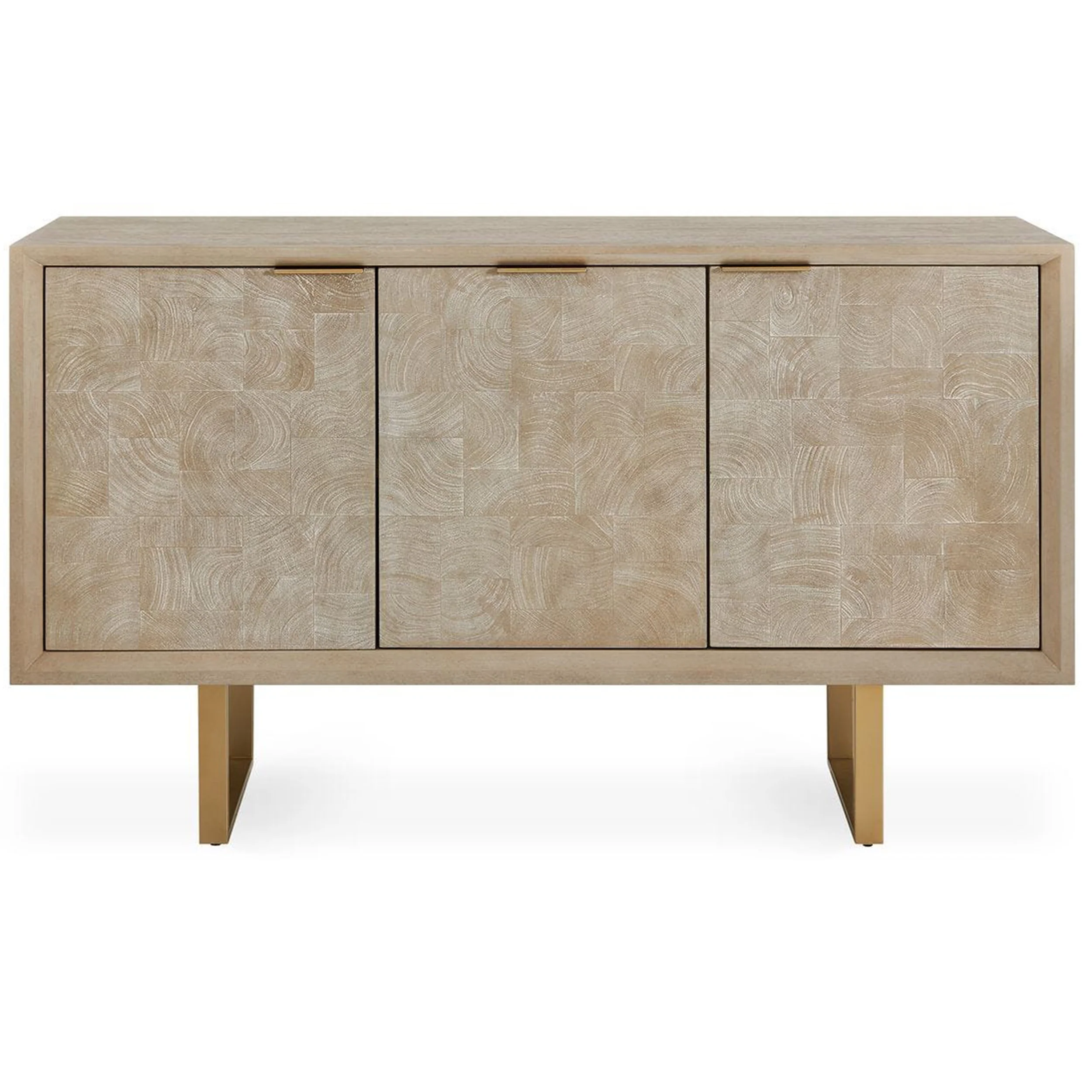 Maeva 3 Door Cabinet, Light Natural - Image 2