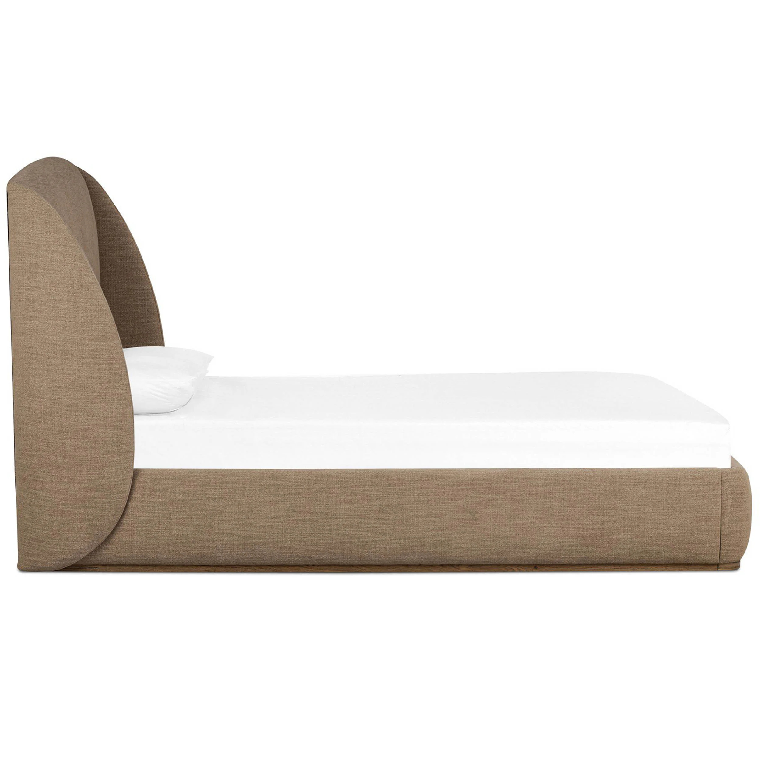 Maeve Bed, Laken Taupe by Four Hands - Image 3