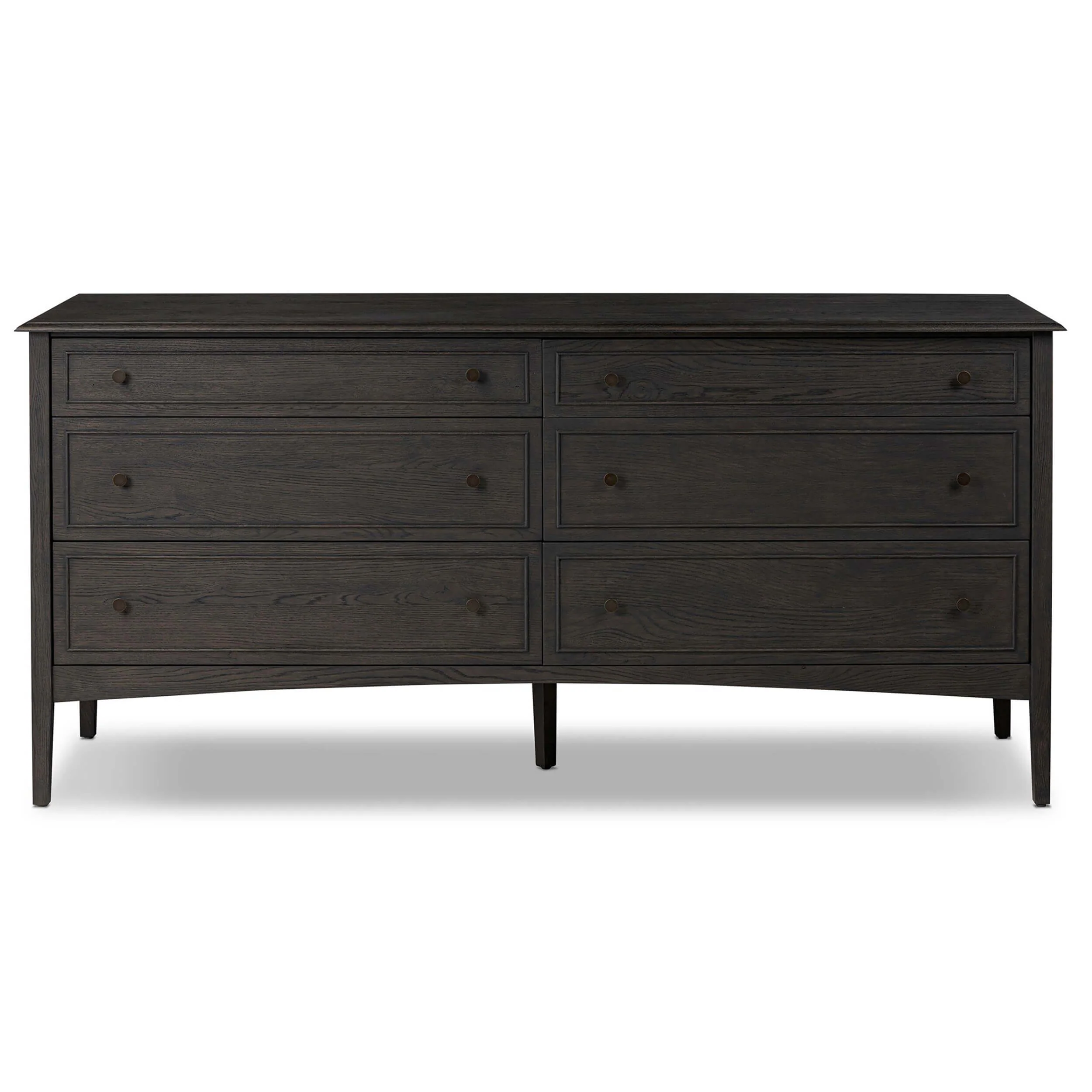 Maggie 6 Drawer Dresser, Smoked Black by Four Hands - Image 2
