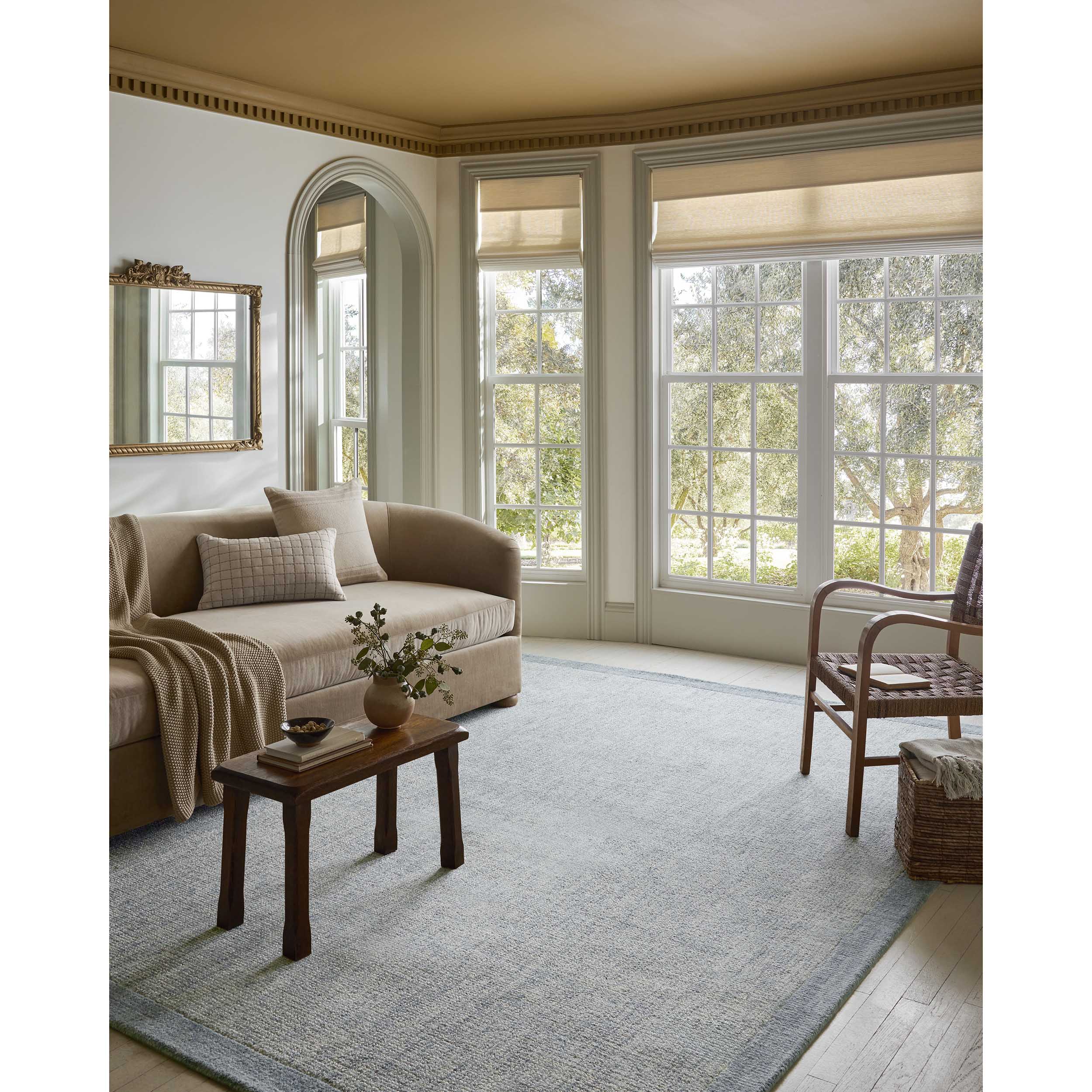 Magnolia Home by Joanna Gaines × Loloi Rug Henley HNY-01, Ivory/Blue - Image 6