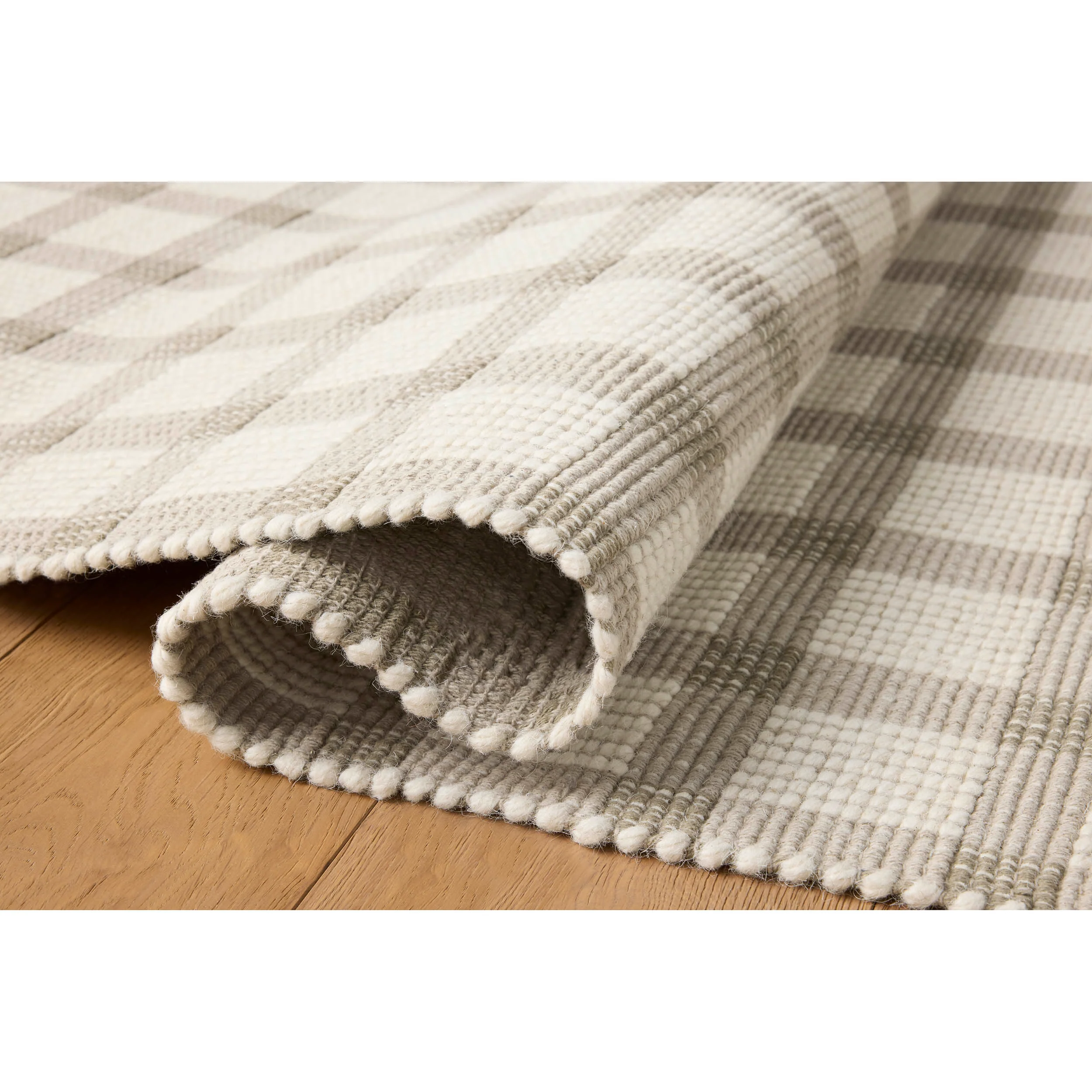 Magnolia Home by Joanna Gaines × Loloi Rug Ryder RYD-02, Stone/Ivory - Image 3