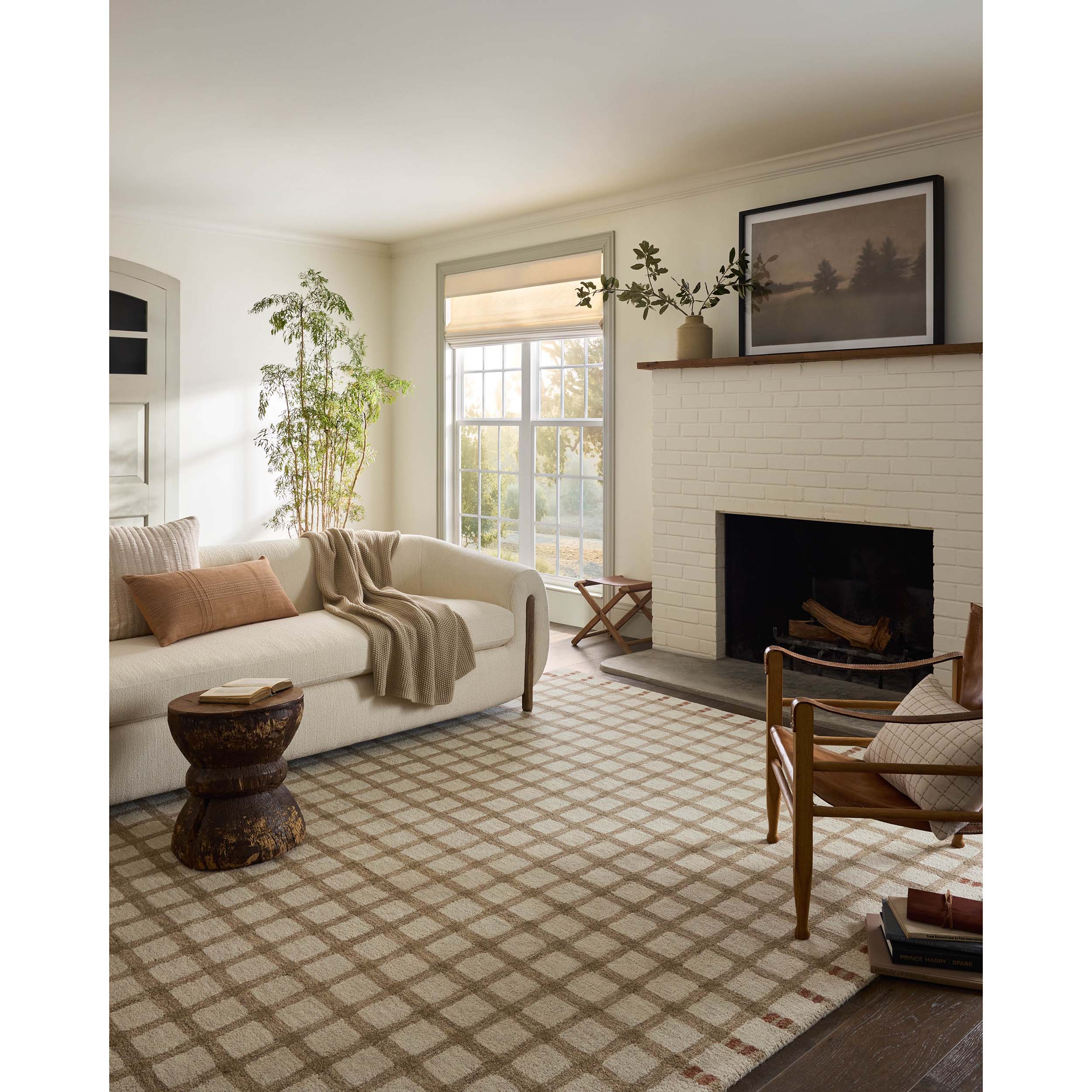 Magnolia Home by Joanna Gaines × Loloi Rug Waylon WAY-02, Natural/Rust - Image 6