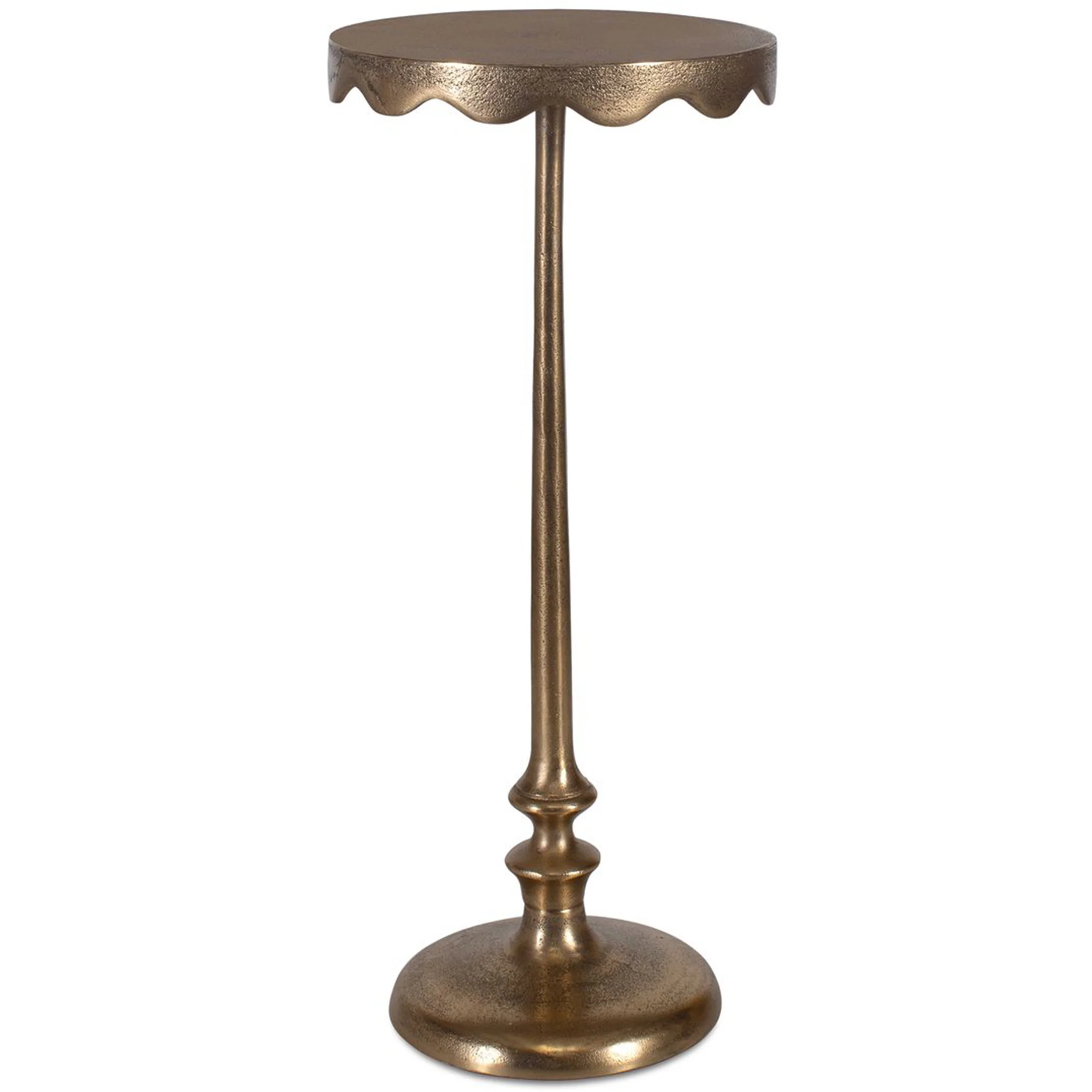 Magnus Accent Table, Antique Brass
