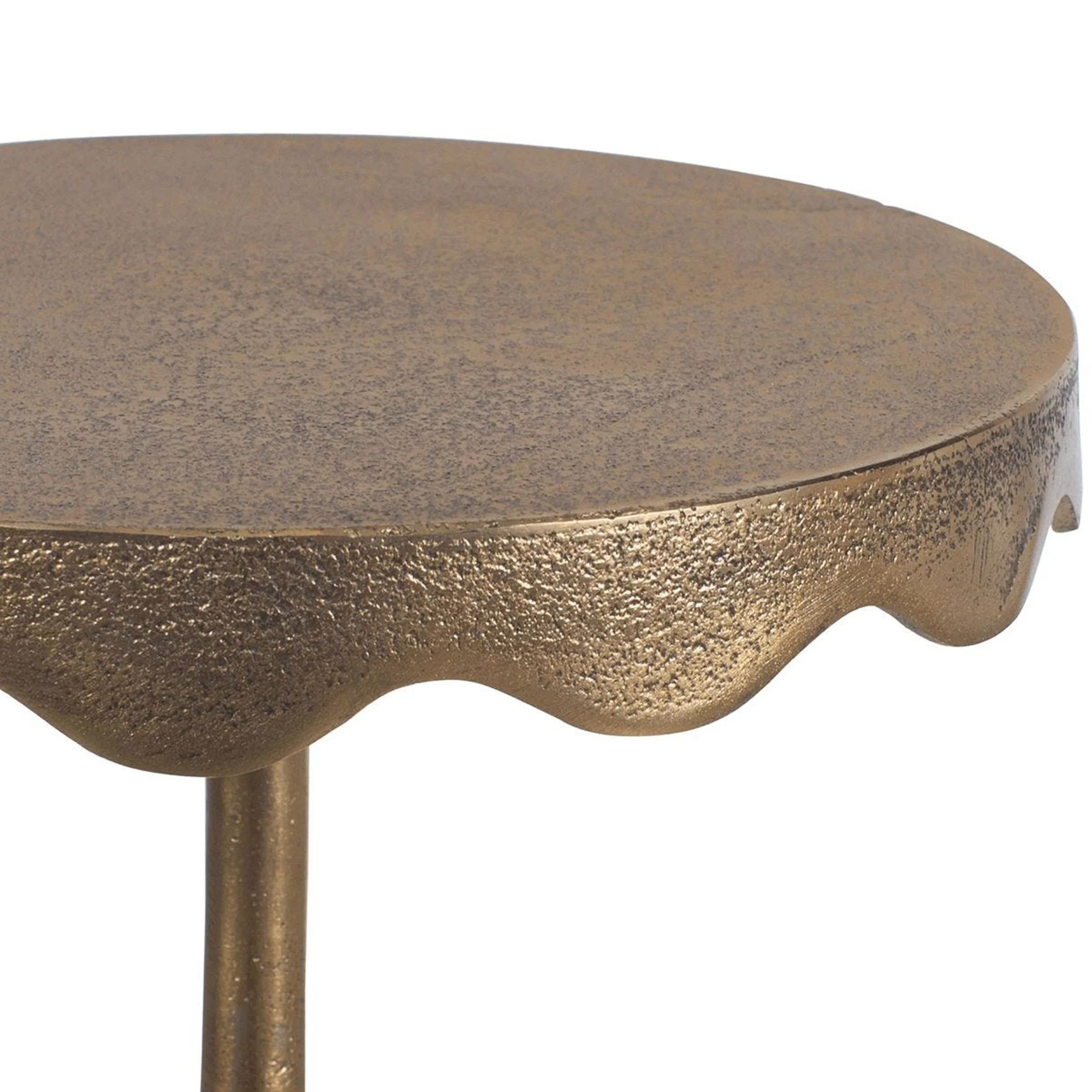 Magnus Accent Table, Antique Brass - Image 3