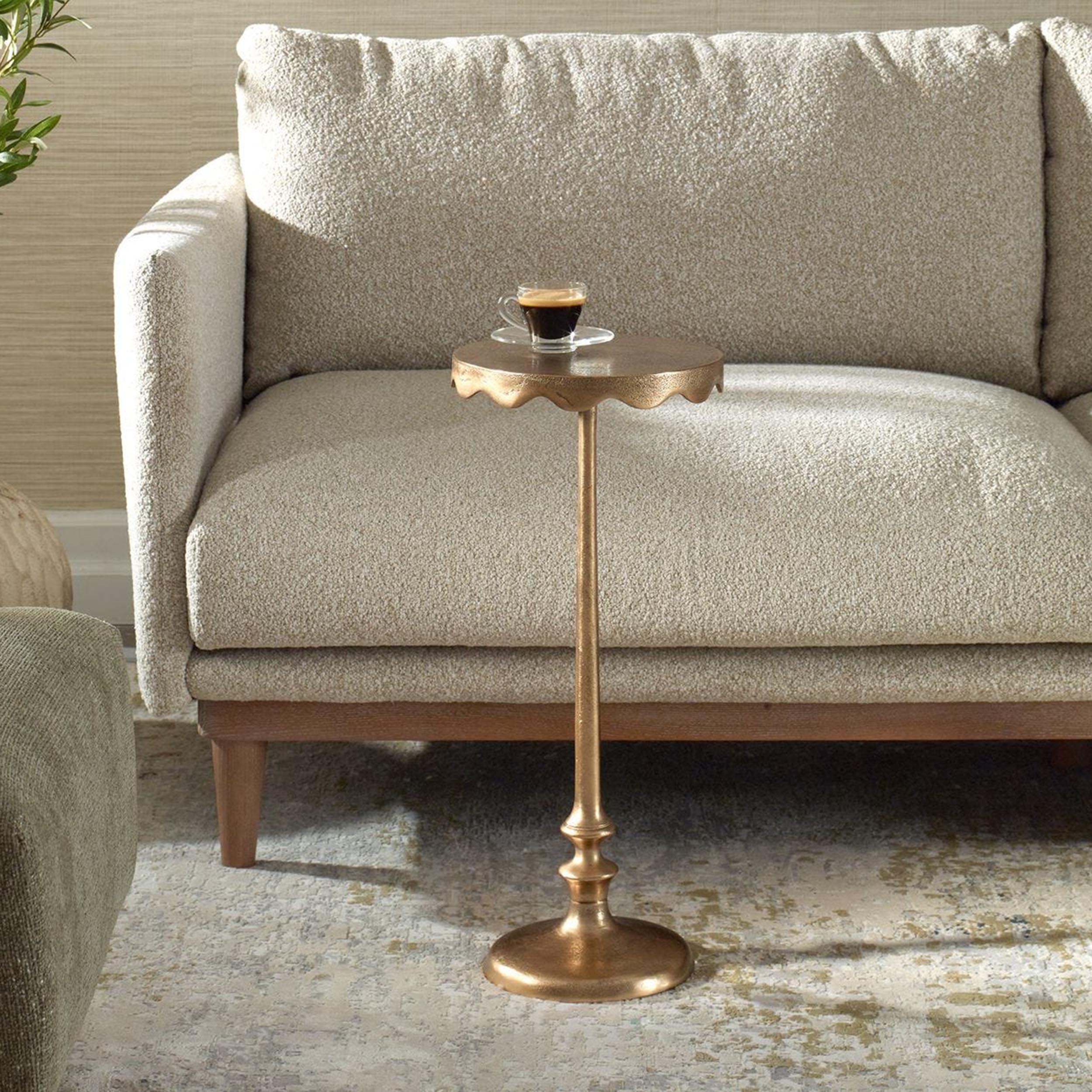 Magnus Accent Table, Antique Brass - Image 4