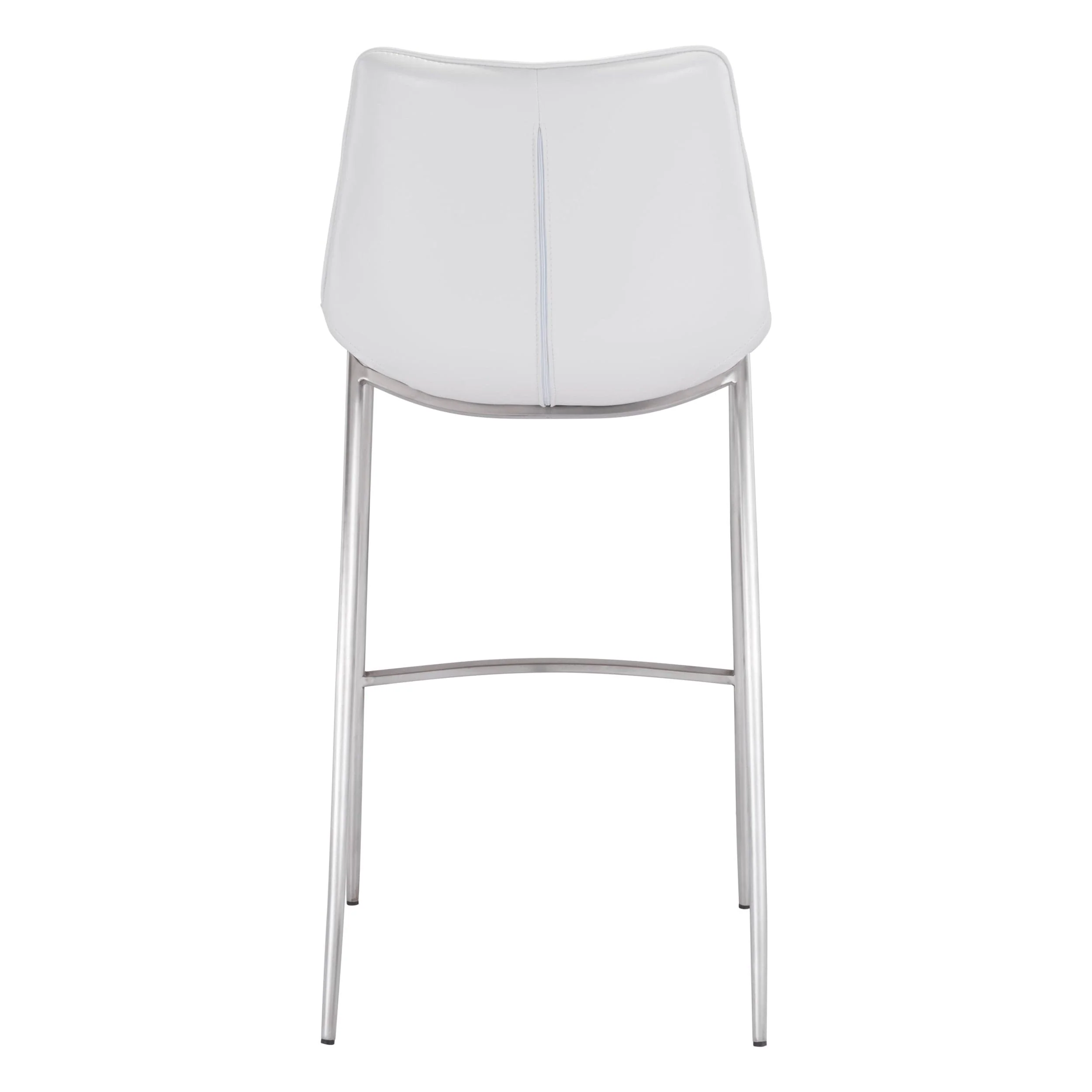 Magnus Bar Stool, White, Set of 2 - Image 3