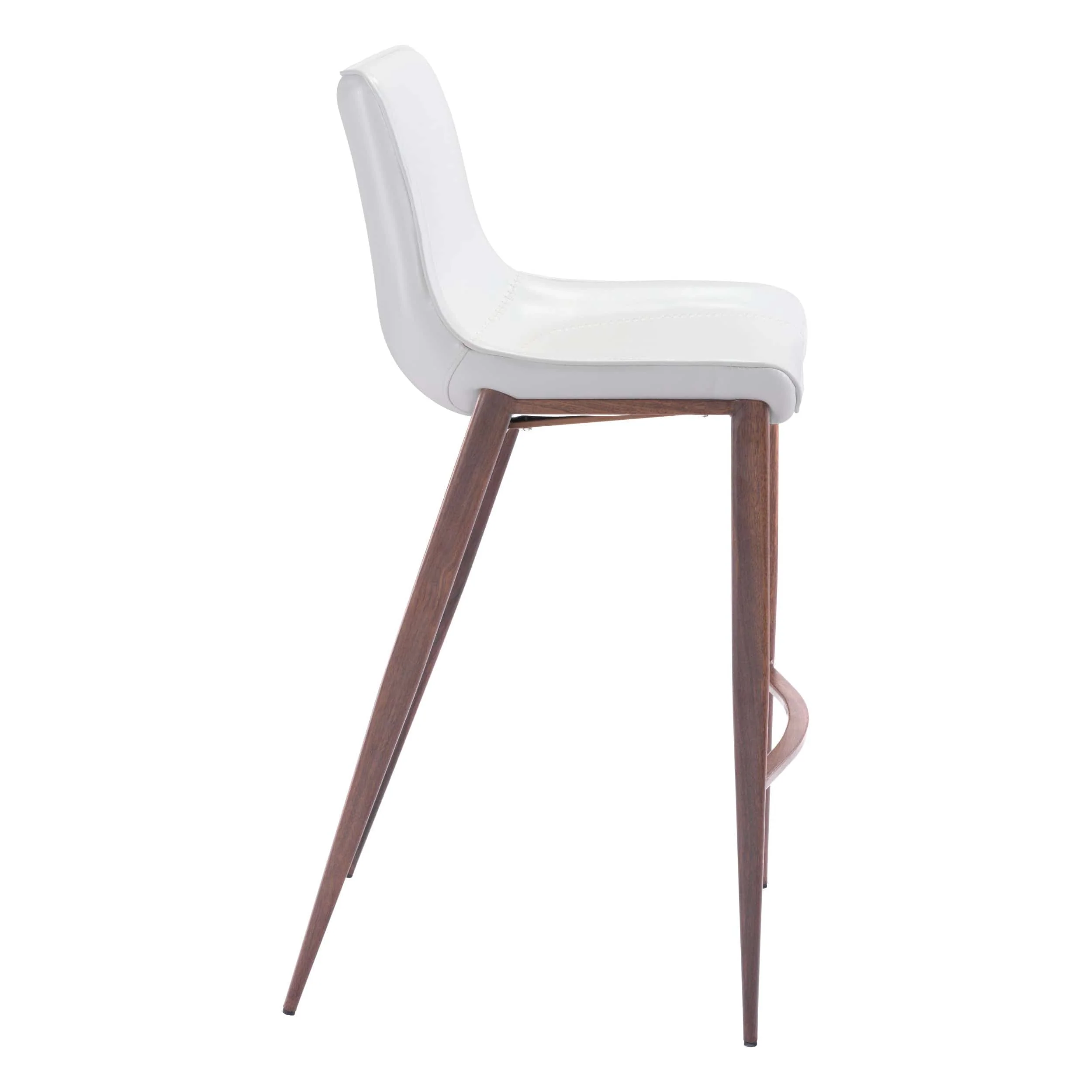 Magnus Bar Stool, White, Set of 2 - Image 4