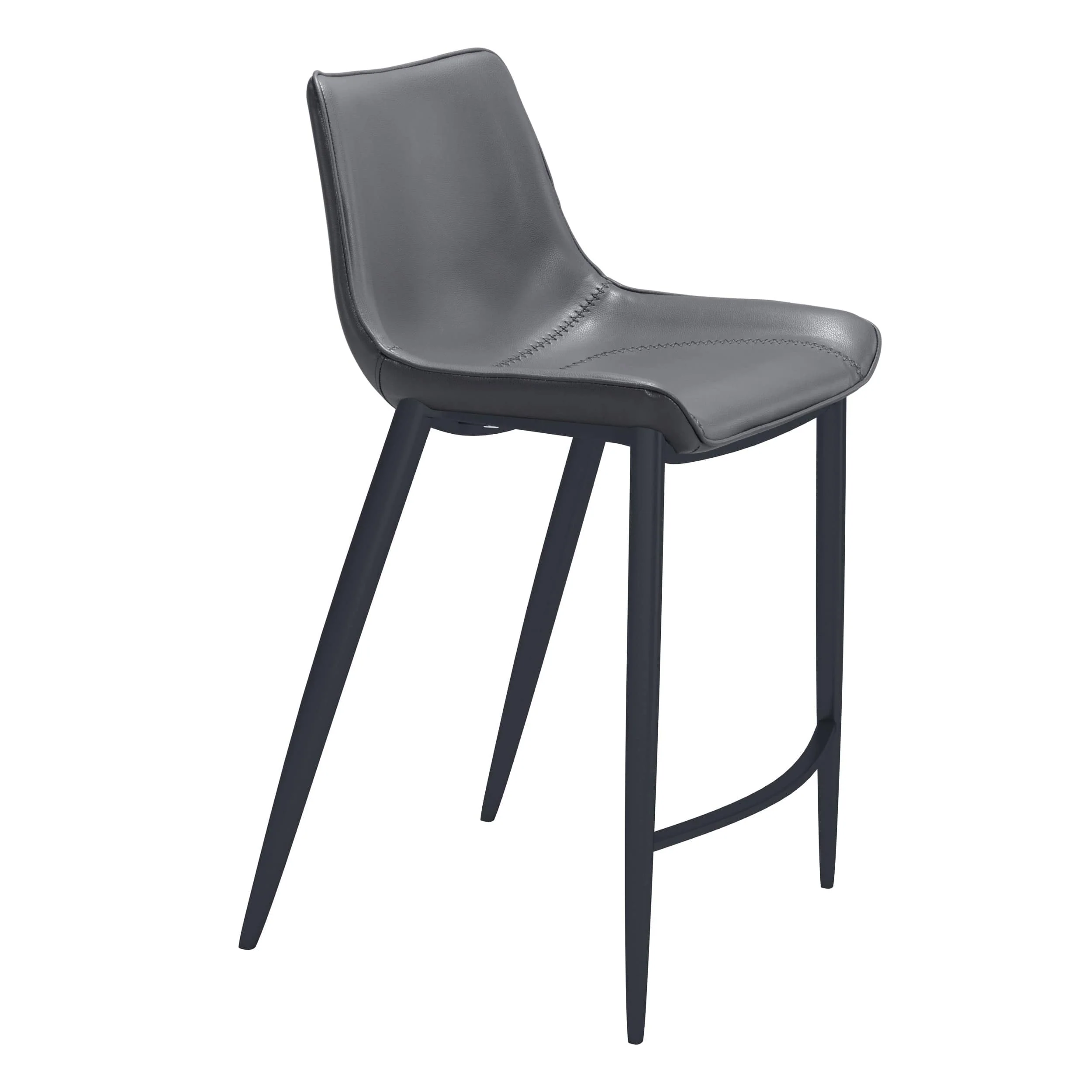 Magnus Counter Stool, Dark Gray, Set of 2