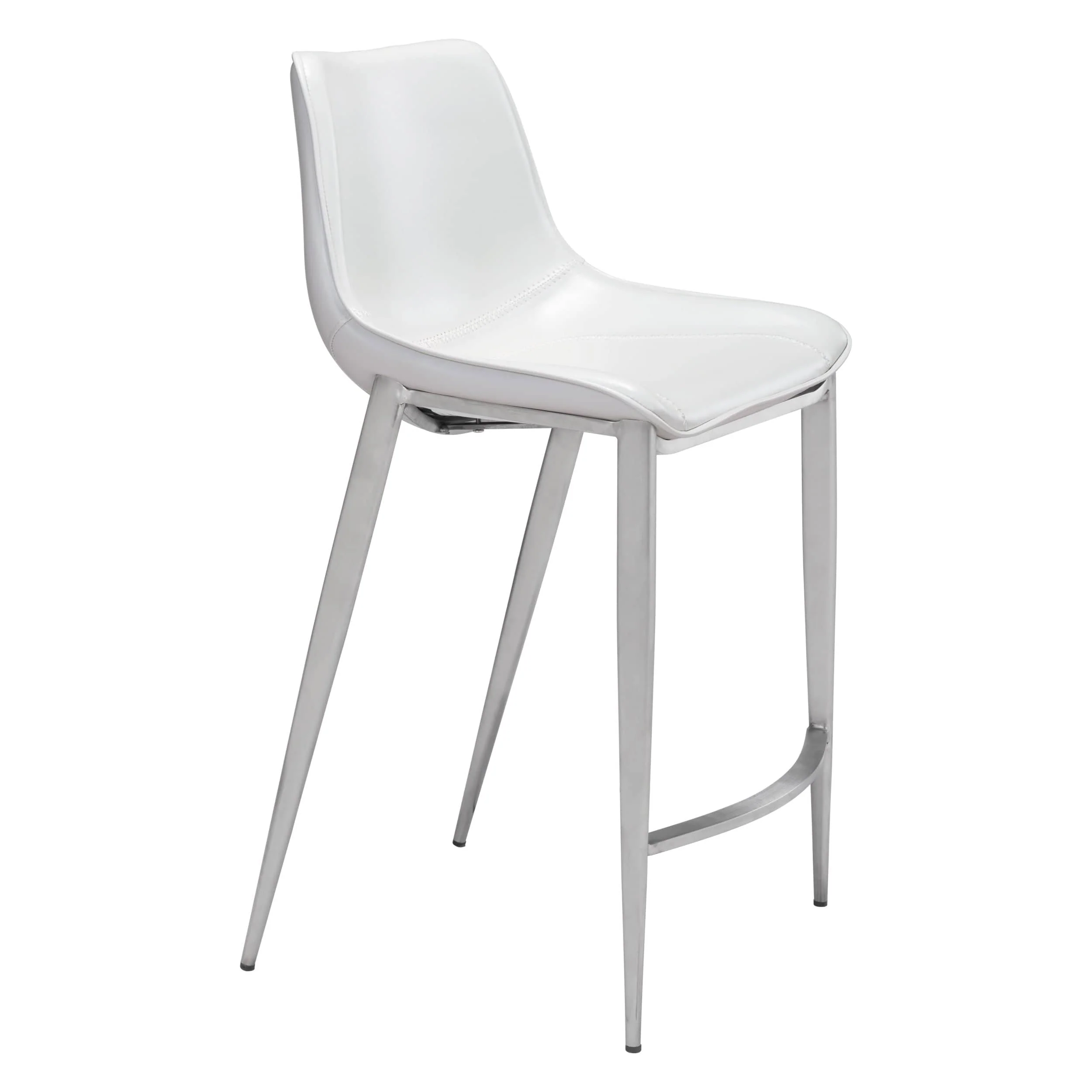 Magnus Counter Stool, White, Set of 2