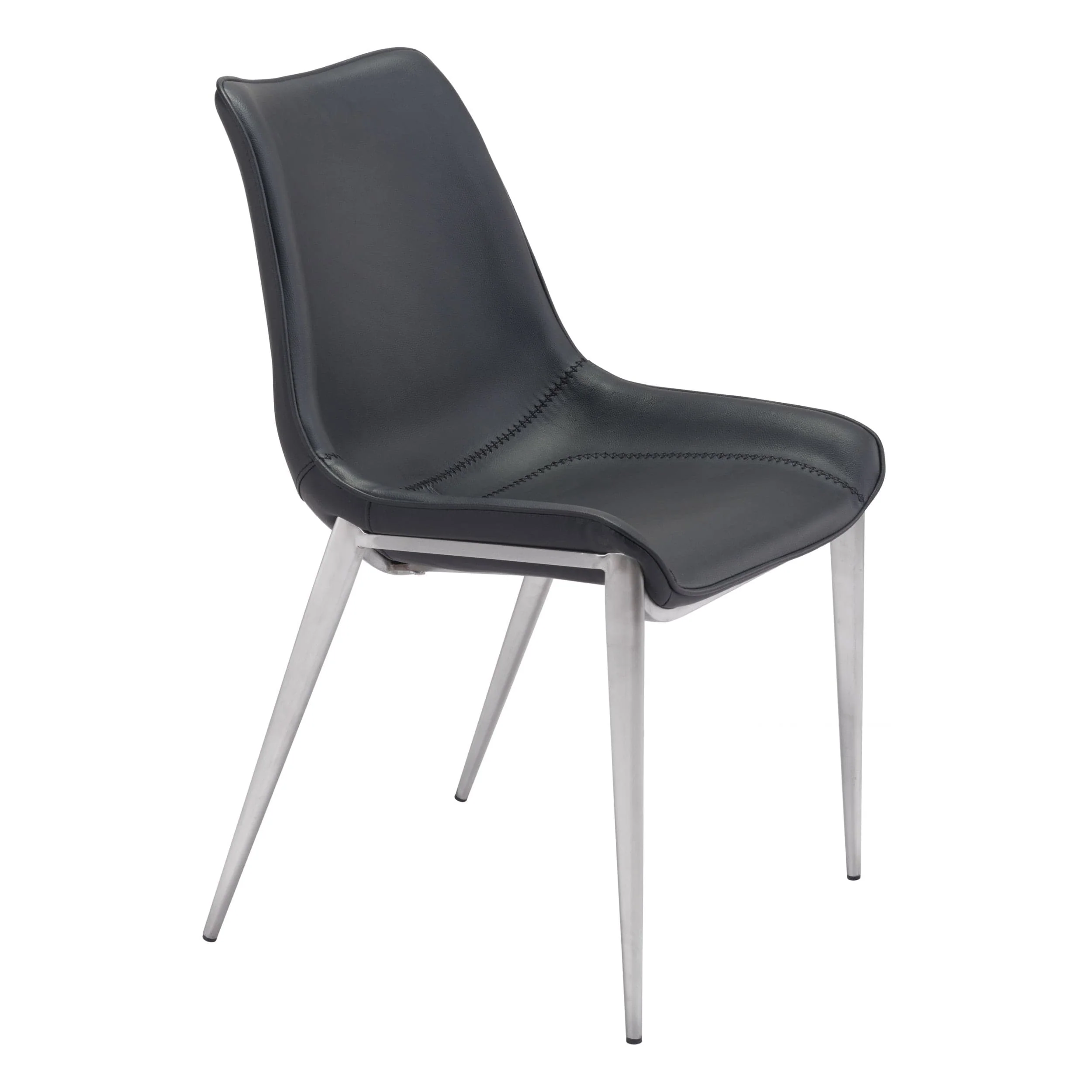 Magnus Dining Chair, Black, Set of 2