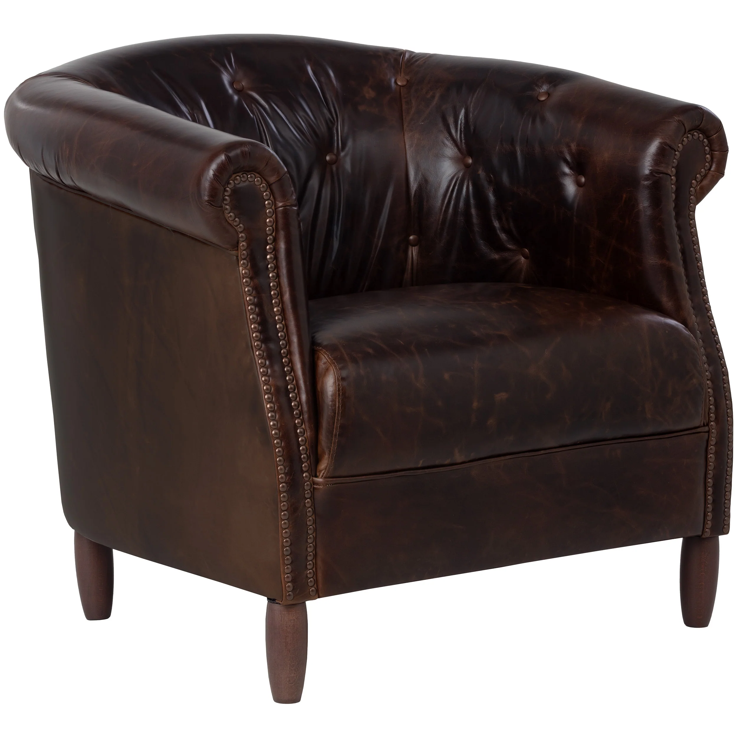 Marjorie Lounge Chair, Chocolate