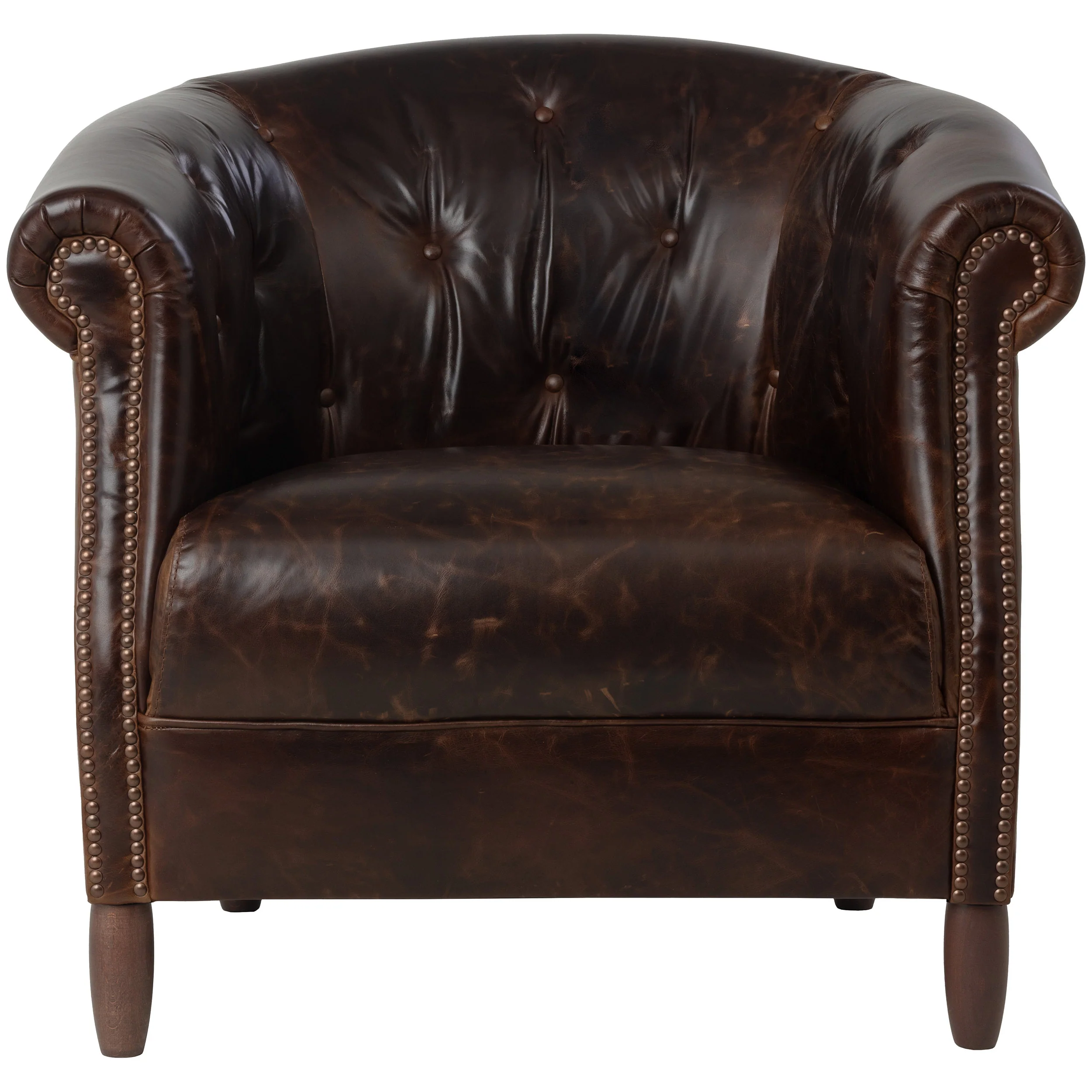 Marjorie Lounge Chair, Chocolate - Image 2