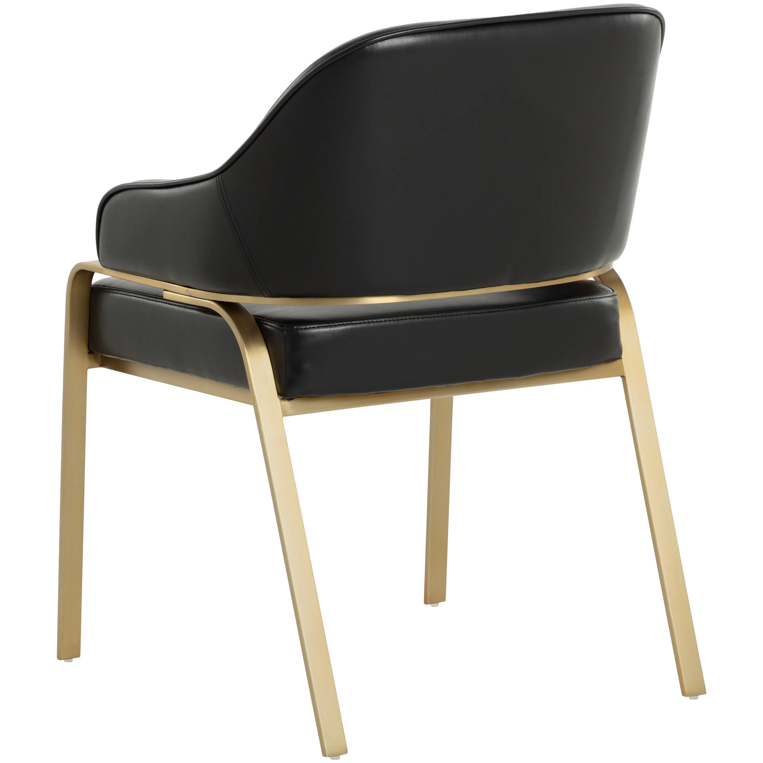 Malachi Leather Dining Chair, Cantina Black, Set of 2 - Image 4
