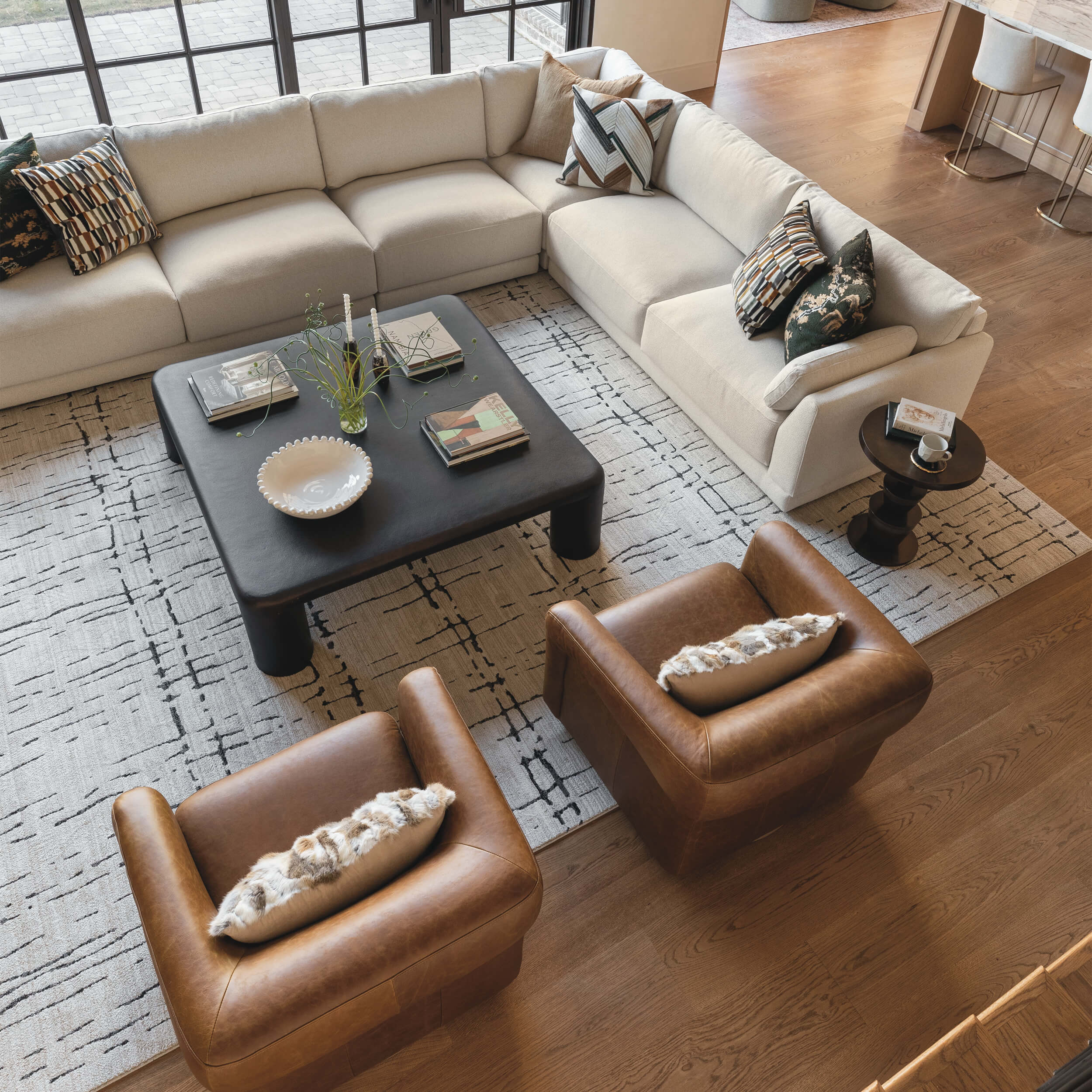 Malibu 4 Piece Sectional, Lila Linen by Becki Owens - Image 5