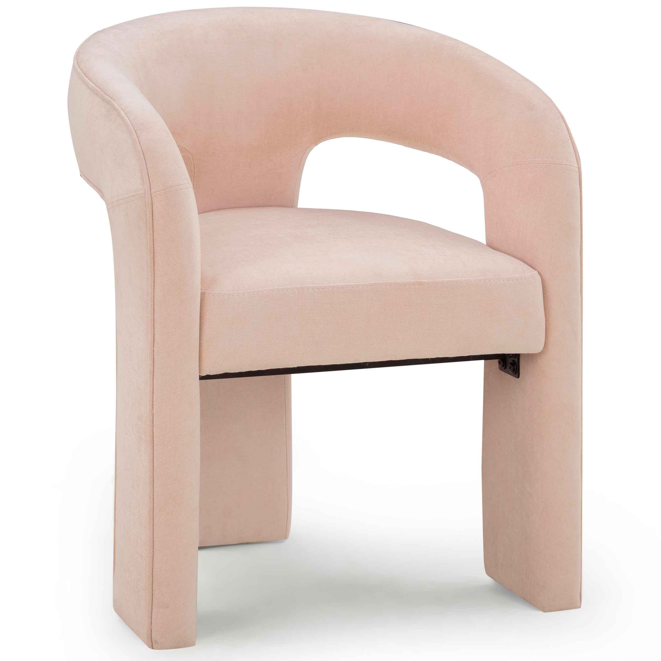 Malone Chenille Dining Chair, Blush, Set of 2