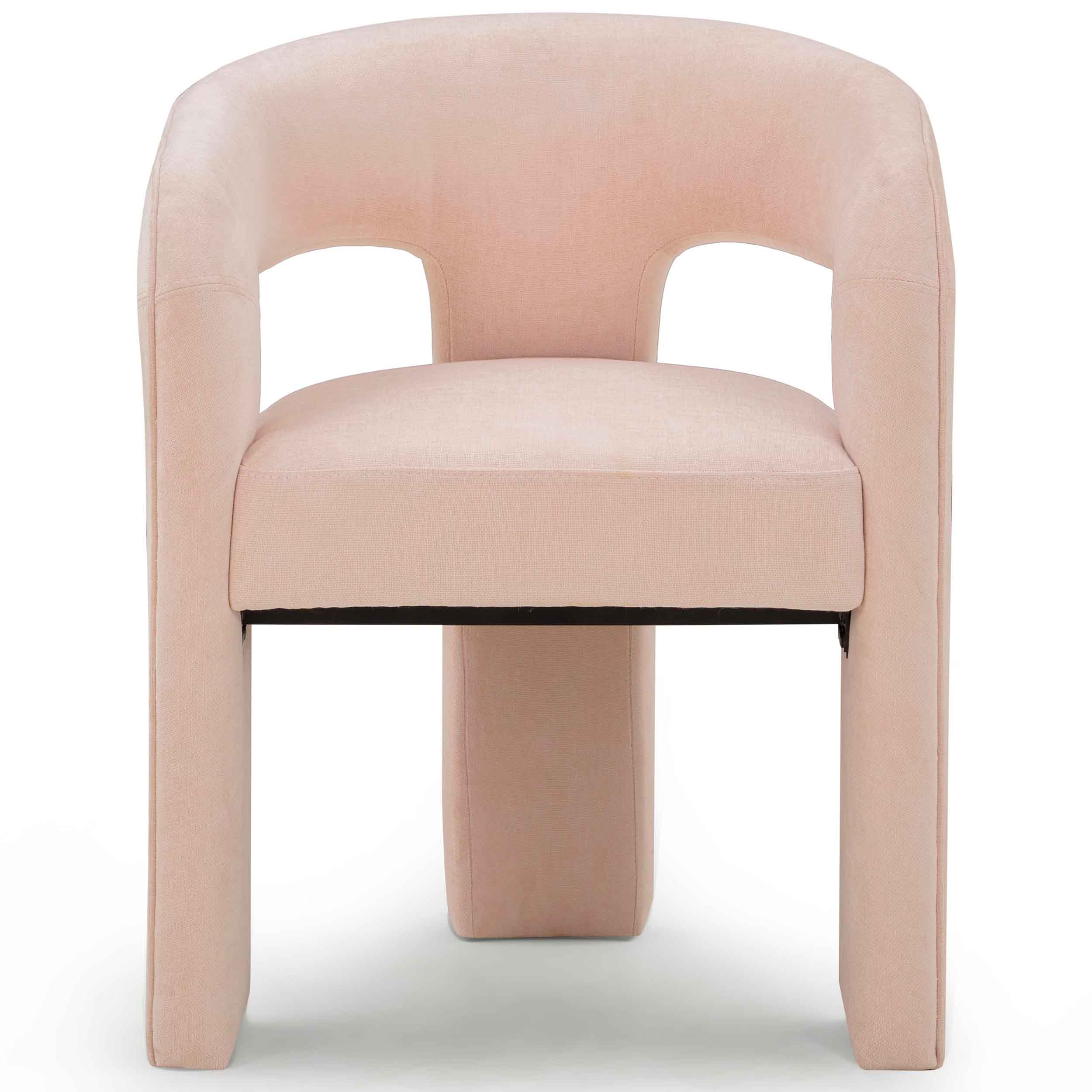 Malone Chenille Dining Chair, Blush, Set of 2 - Image 2