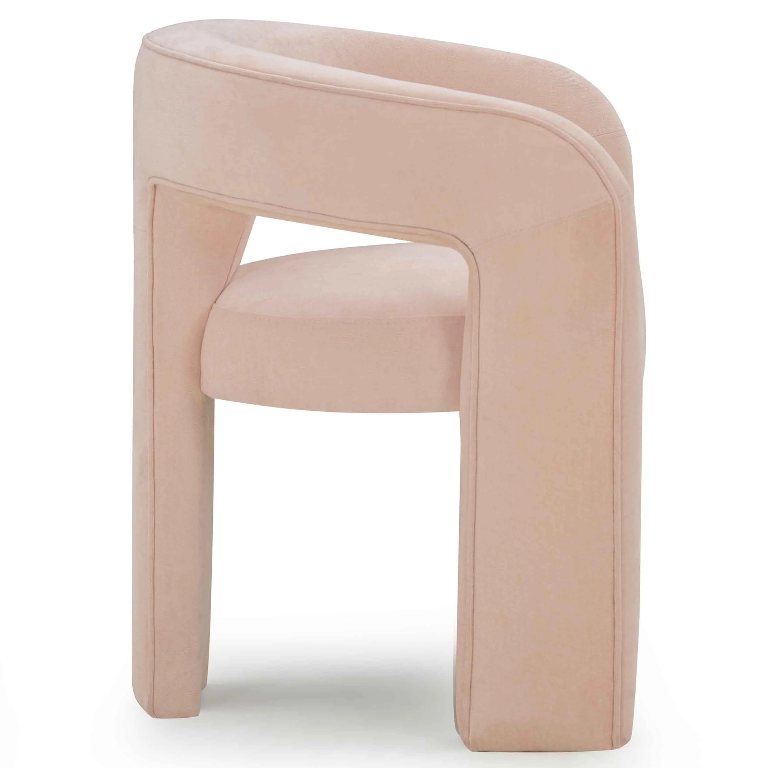 Malone Chenille Dining Chair, Blush, Set of 2 - Image 3