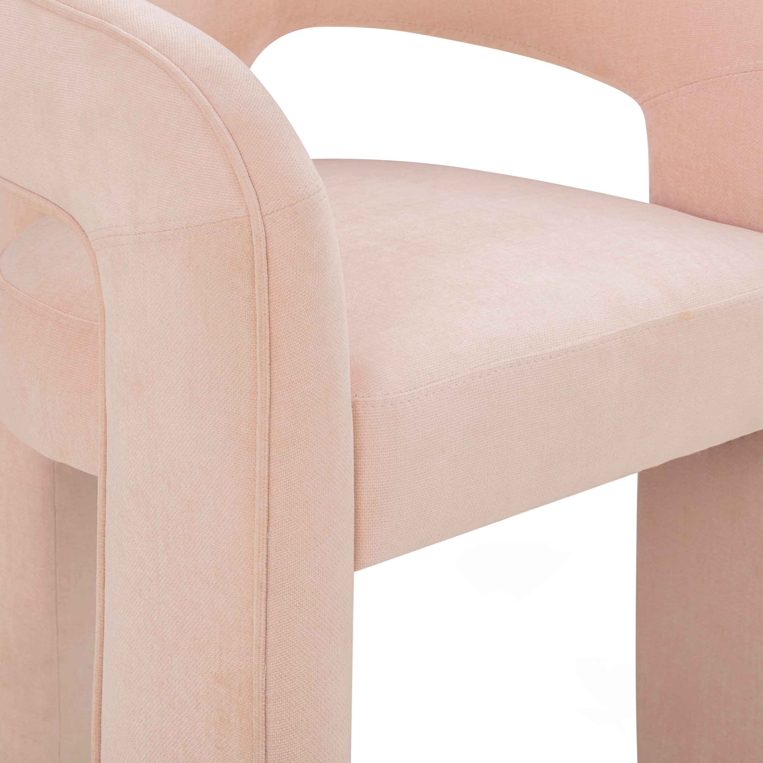 Malone Chenille Dining Chair, Blush, Set of 2 - Image 5
