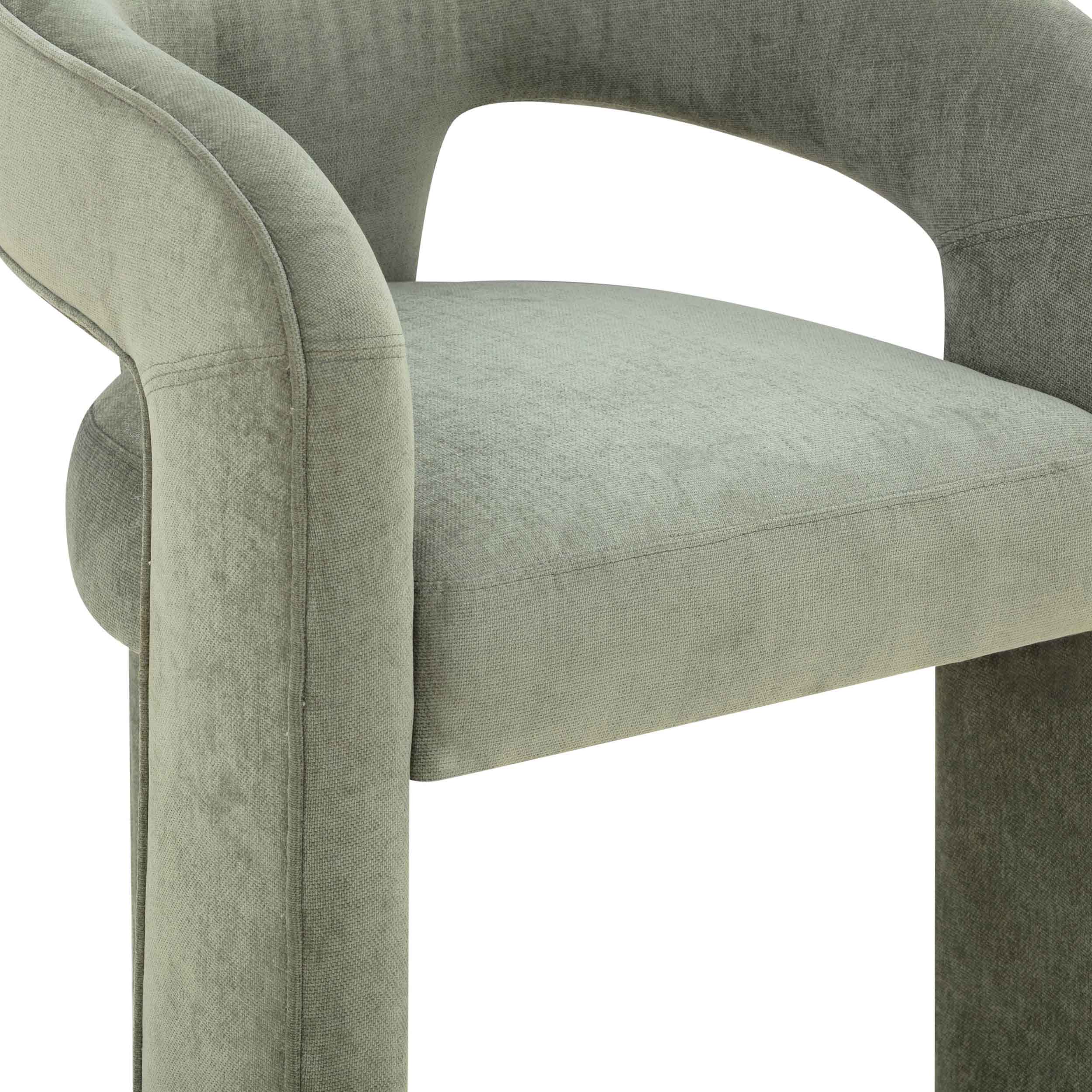 Malone Chenille Dining Chair, Green, Set of 2 - Image 5