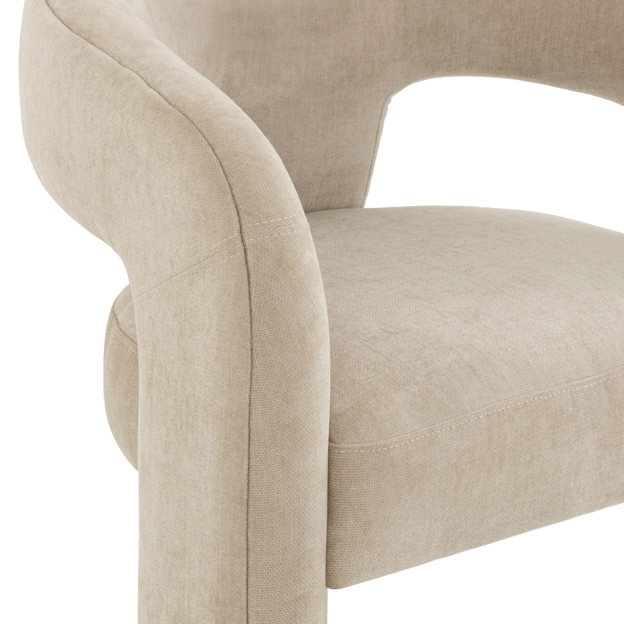 Malone Chenille Counter Stool, Taupe - Image 5