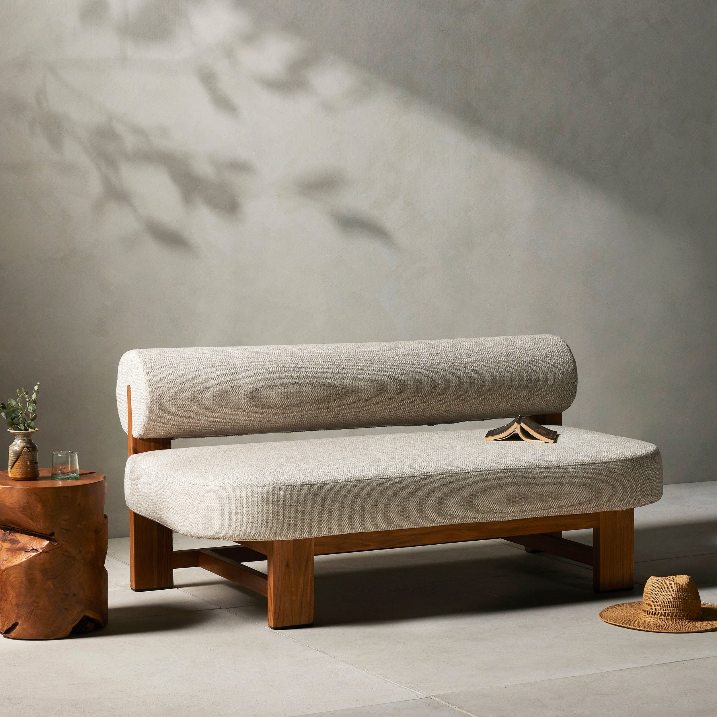 Malta Outdoor Sofa, Faye Sand by Four Hands - Image 5