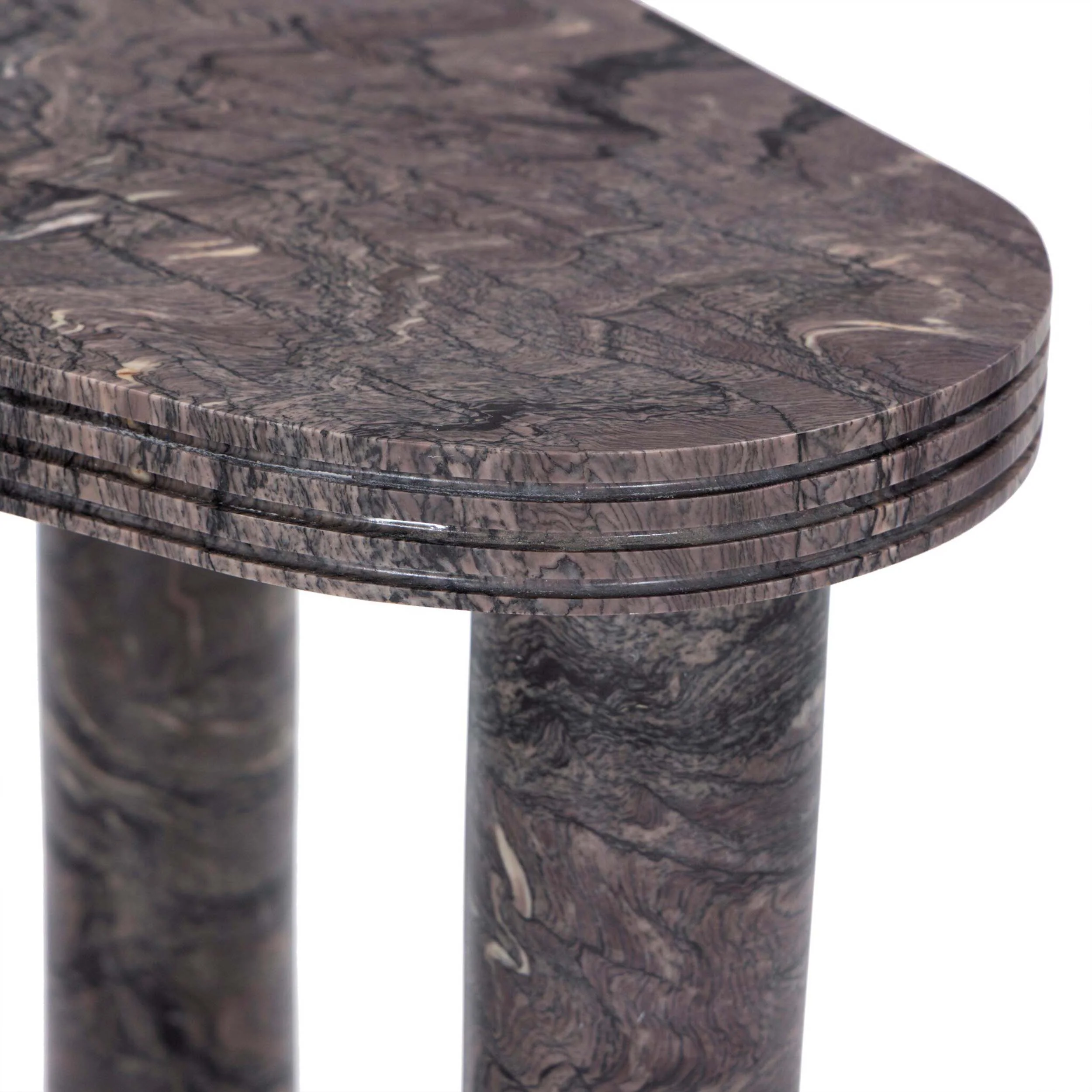 Manoli End Table, Smoked Plum by Four Hands - Image 7