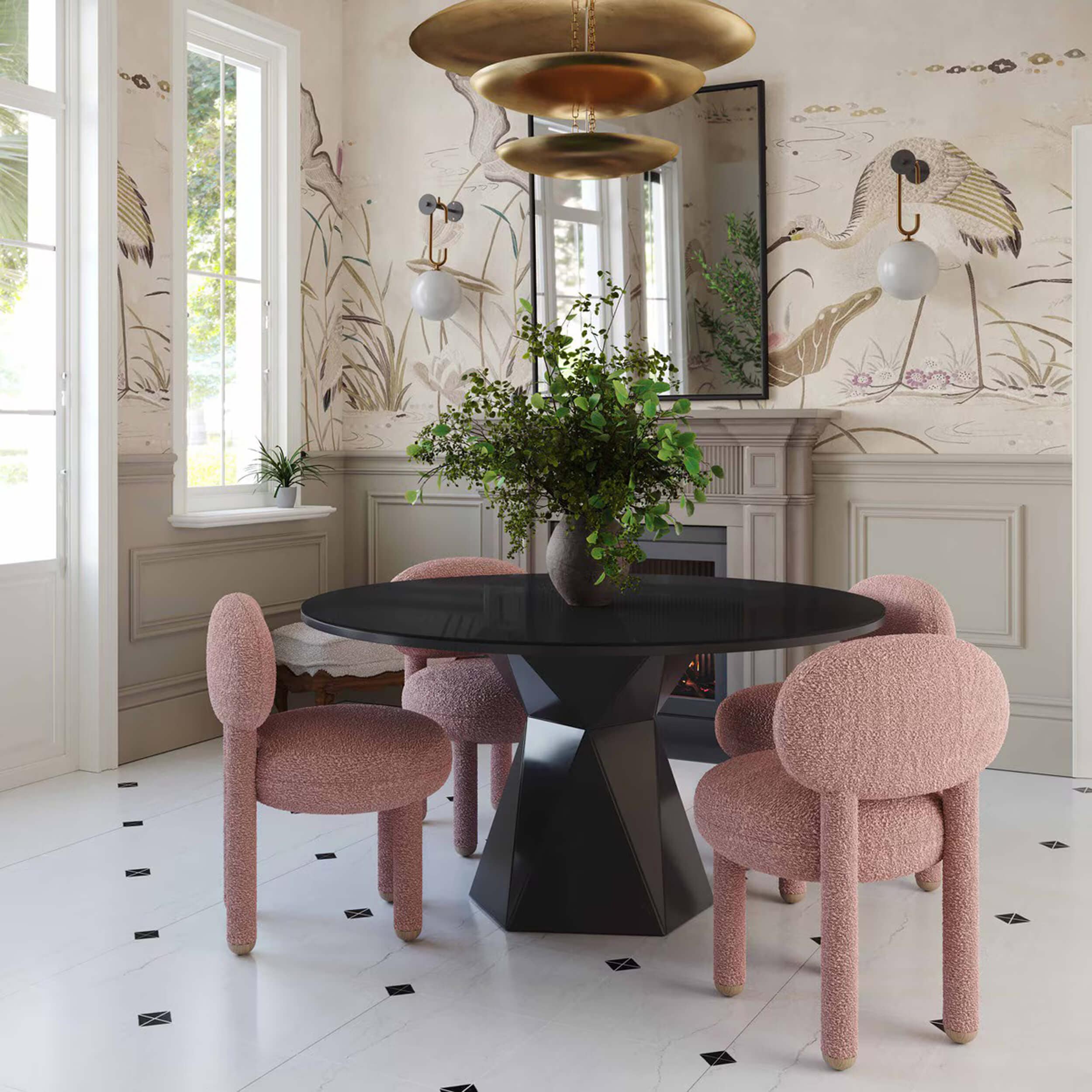 Manu Side Chair, Rose Pink - Image 4
