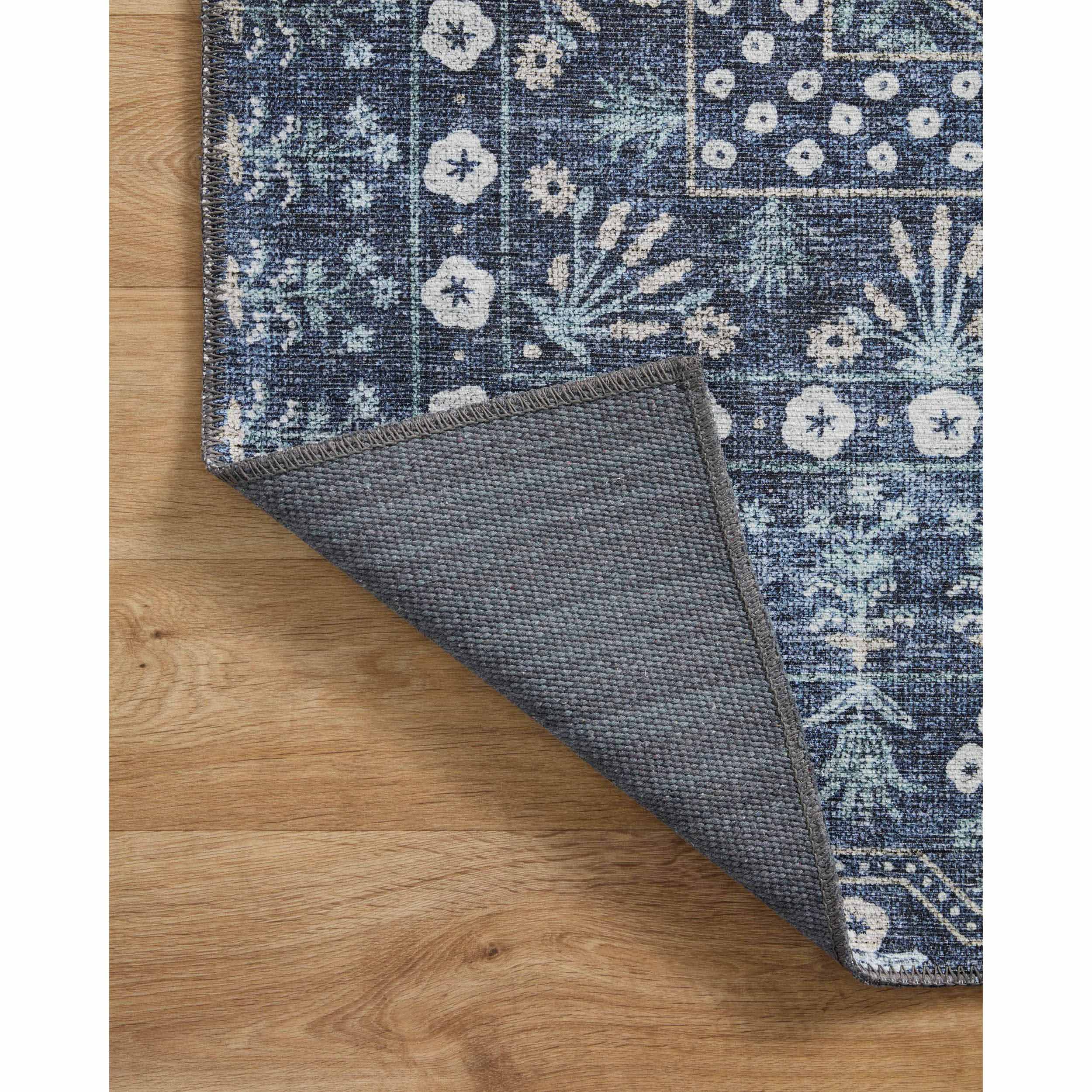 Rifle Paper Co. x Loloi Rug Maison MAO-03, Rosette Blue - Image 3