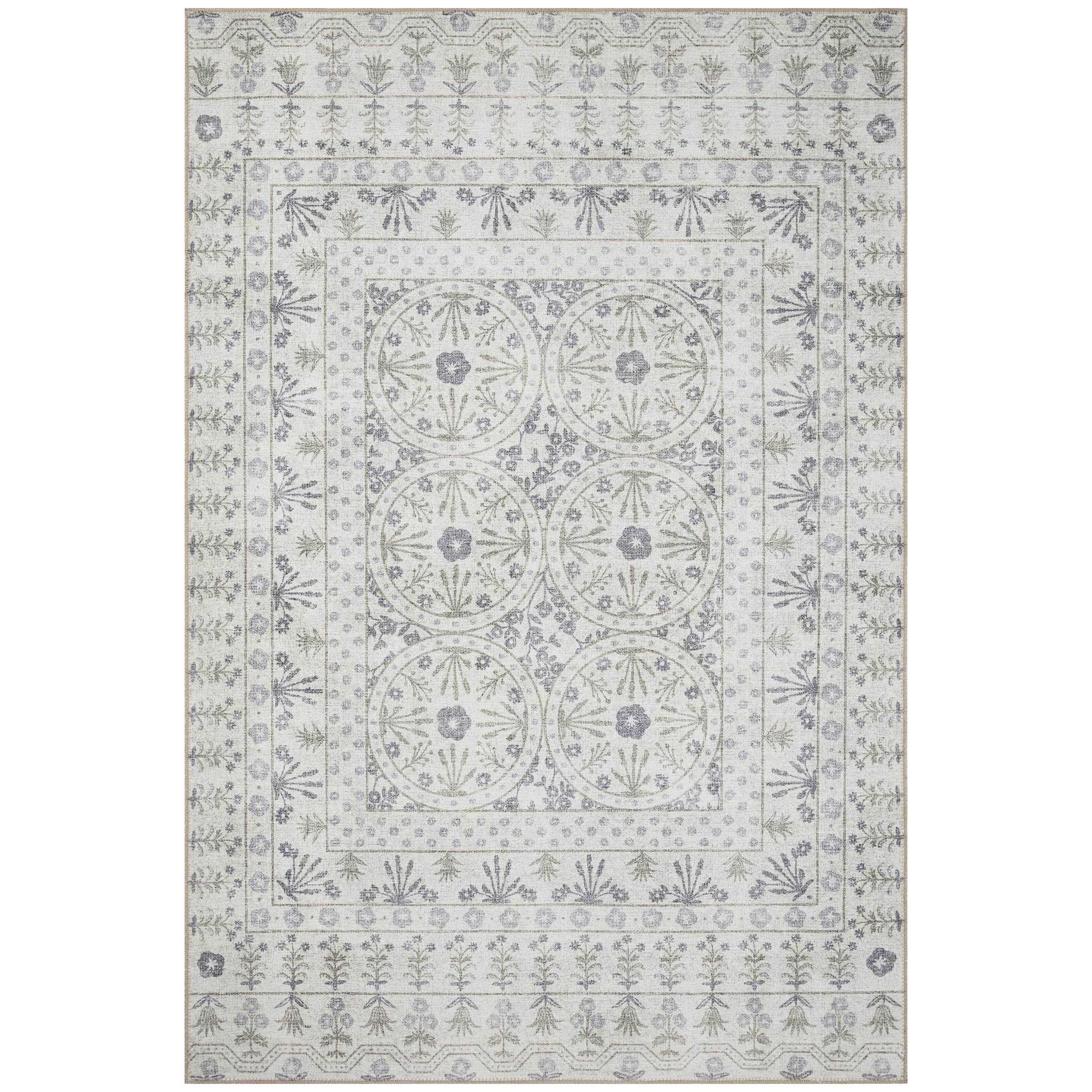 Rifle Paper Co. x Loloi Rug Maison MAO-03, Rosette Ivory