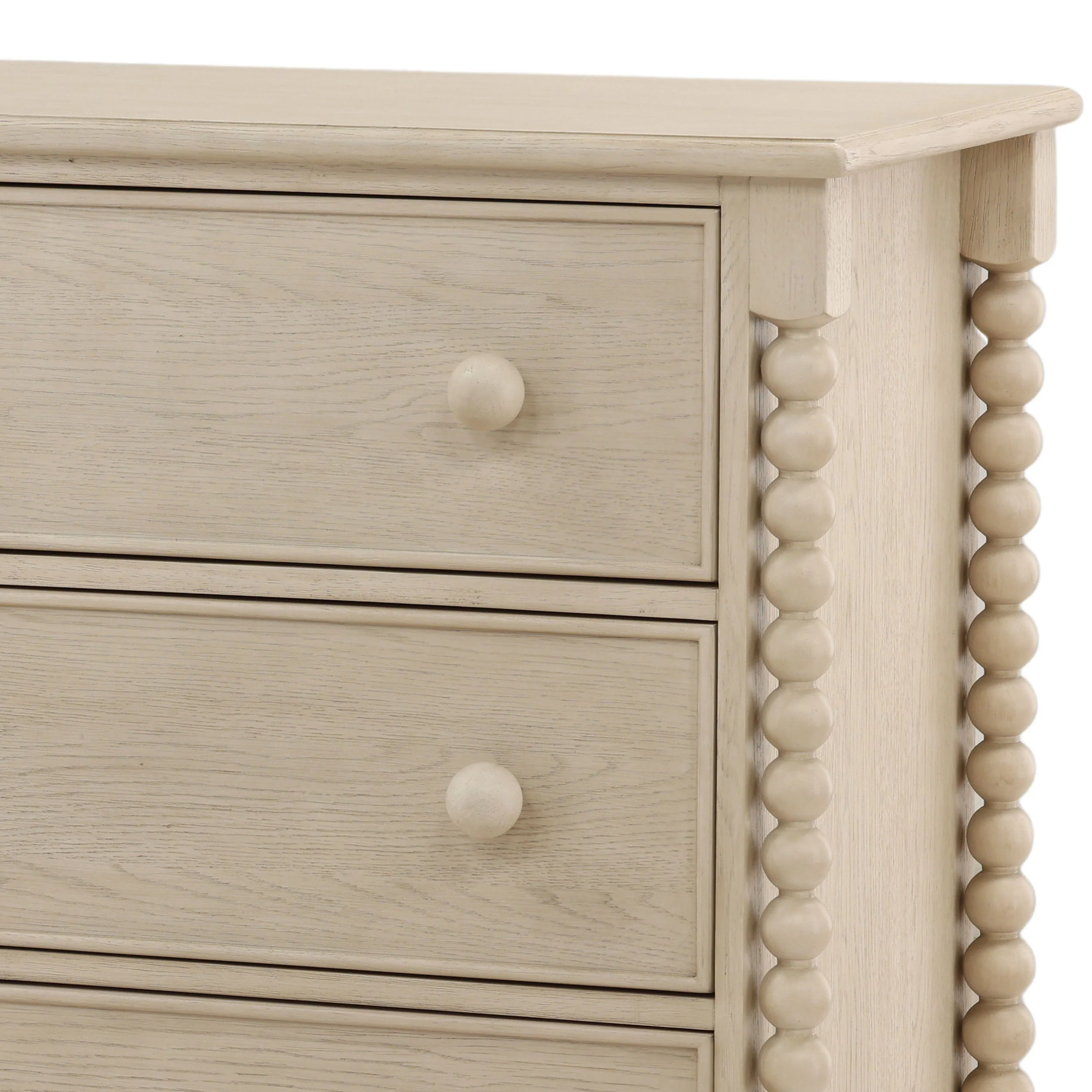 Marcellina 6 Drawer Dresser, White Wash - Image 5