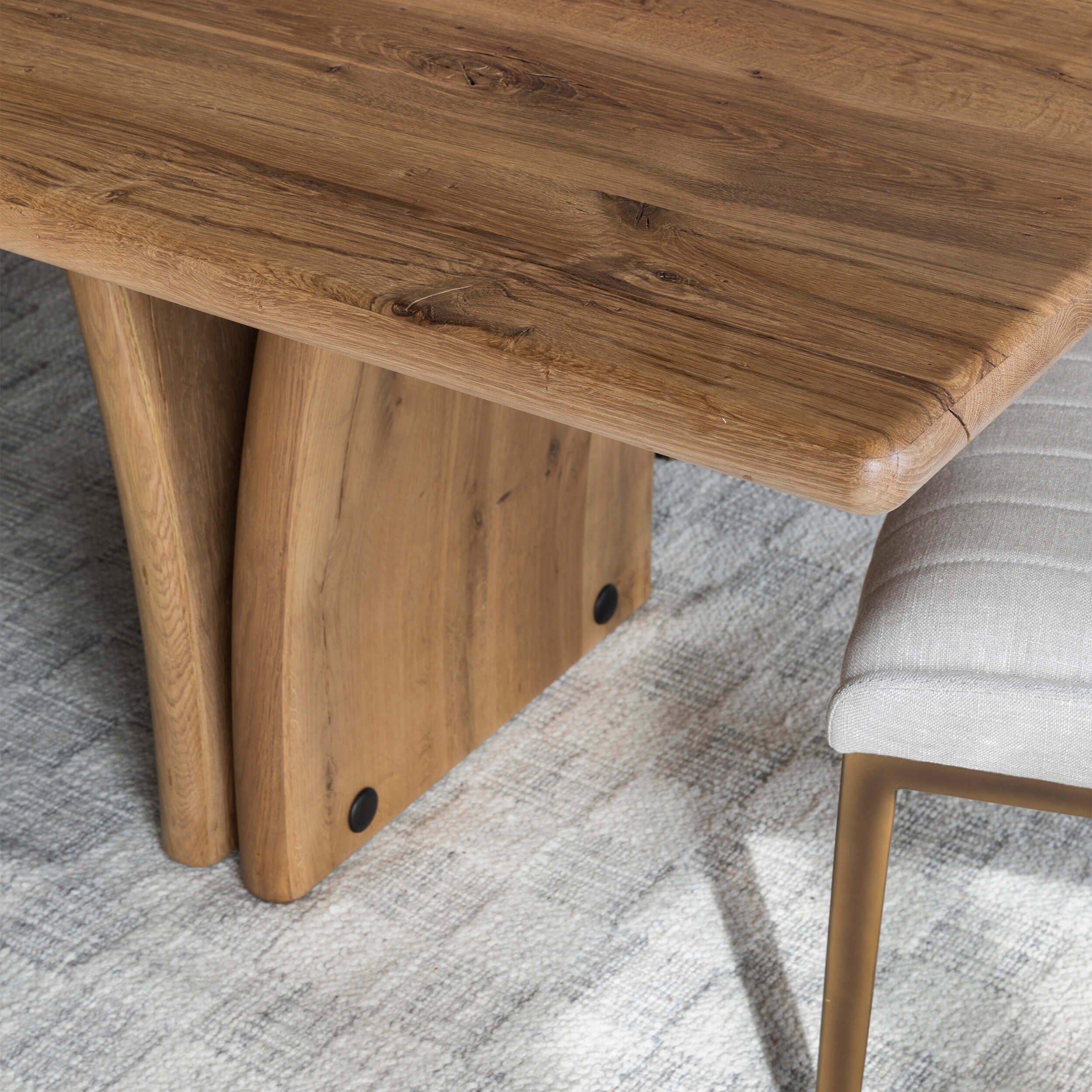 Marcon Rectangular Dining Table, Natural by Four Hands - Image 6