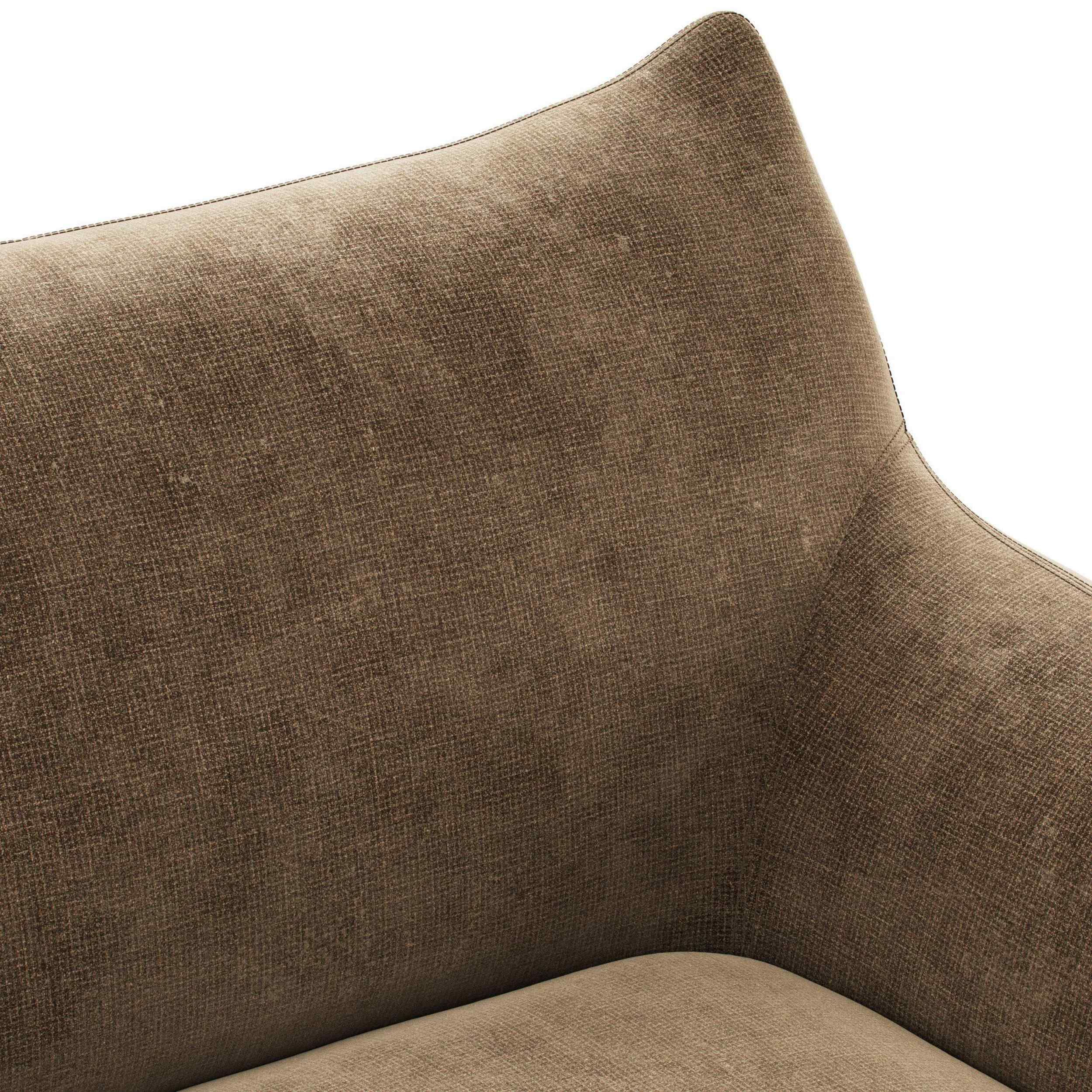 Margot Swivel Chair, Altair Mushroom by Four Hands - Image 4