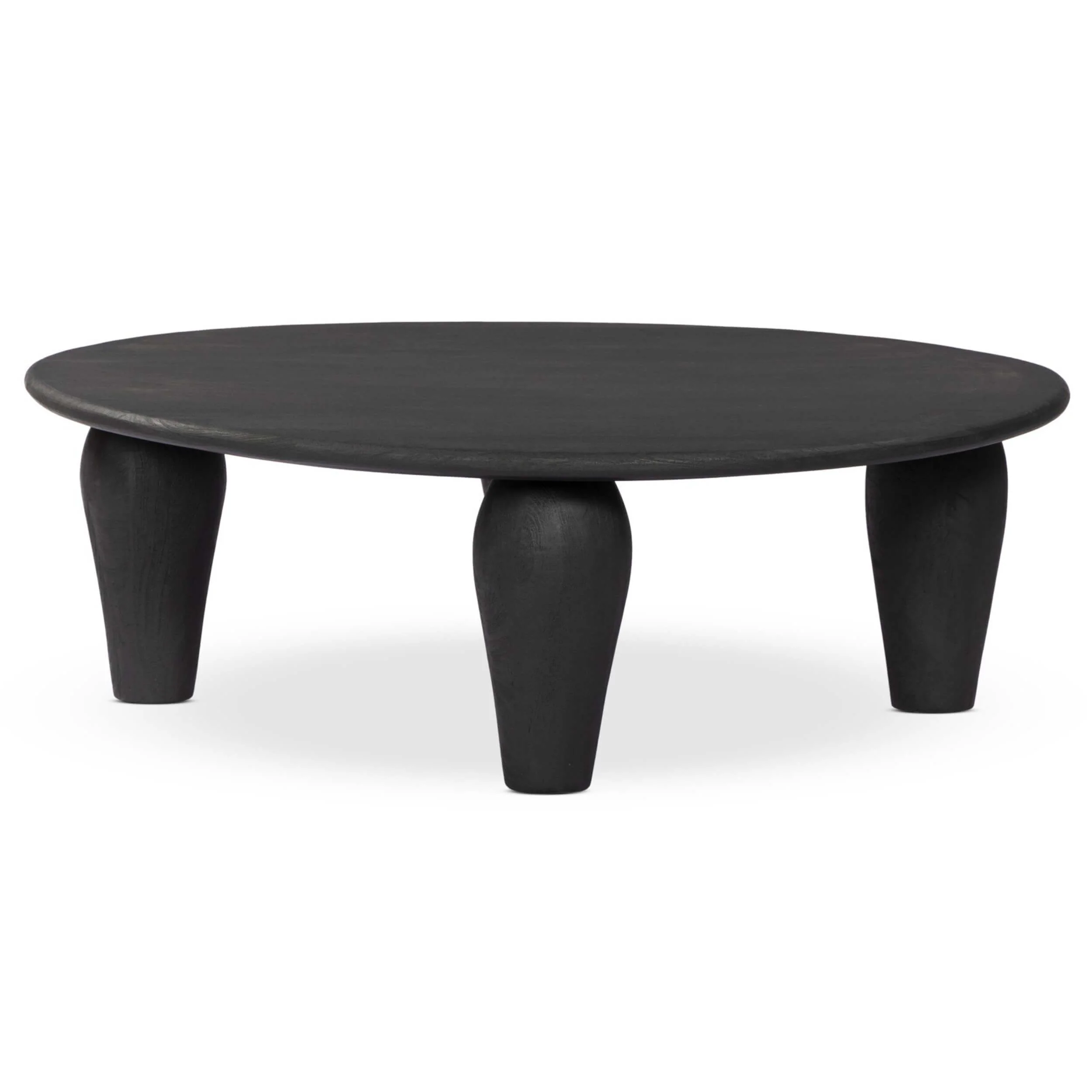 Maricopa Large Round Coffee Table, Dark Totem by Four Hands - Image 2