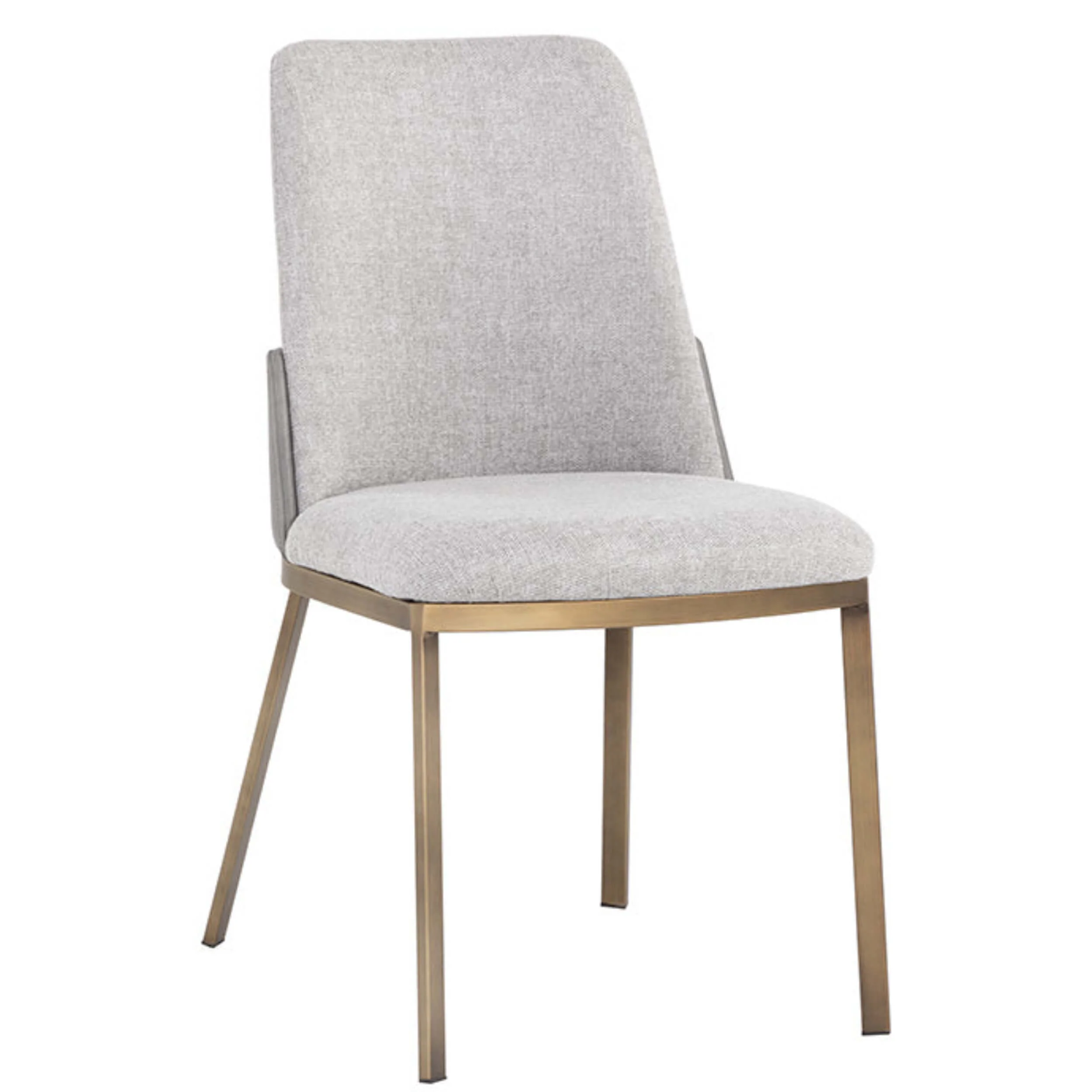 Marie Dining Chair, Belfast Heather Grey/Bravo Metal, Set of 2