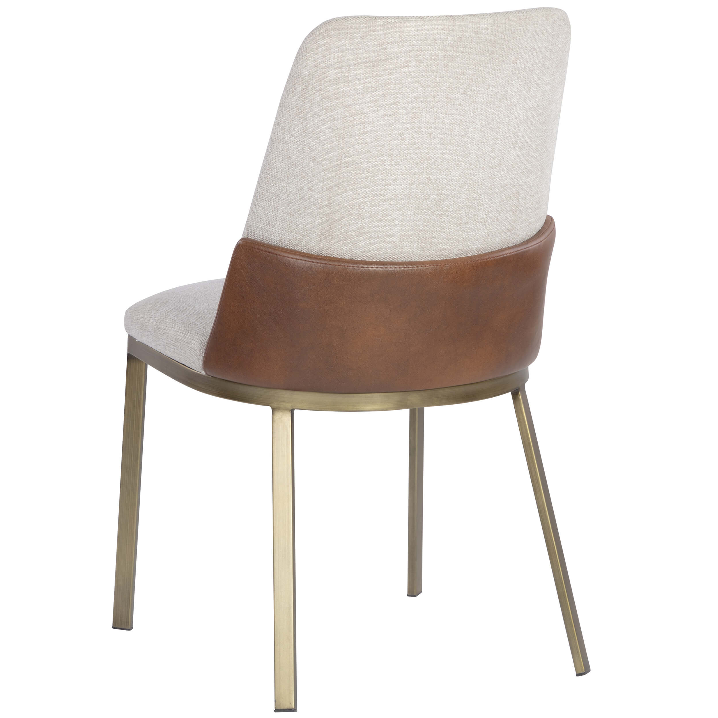 Marie Dining Chair, Belfast Oatmeal/Bravo Cognac, Set of 2 - Image 3
