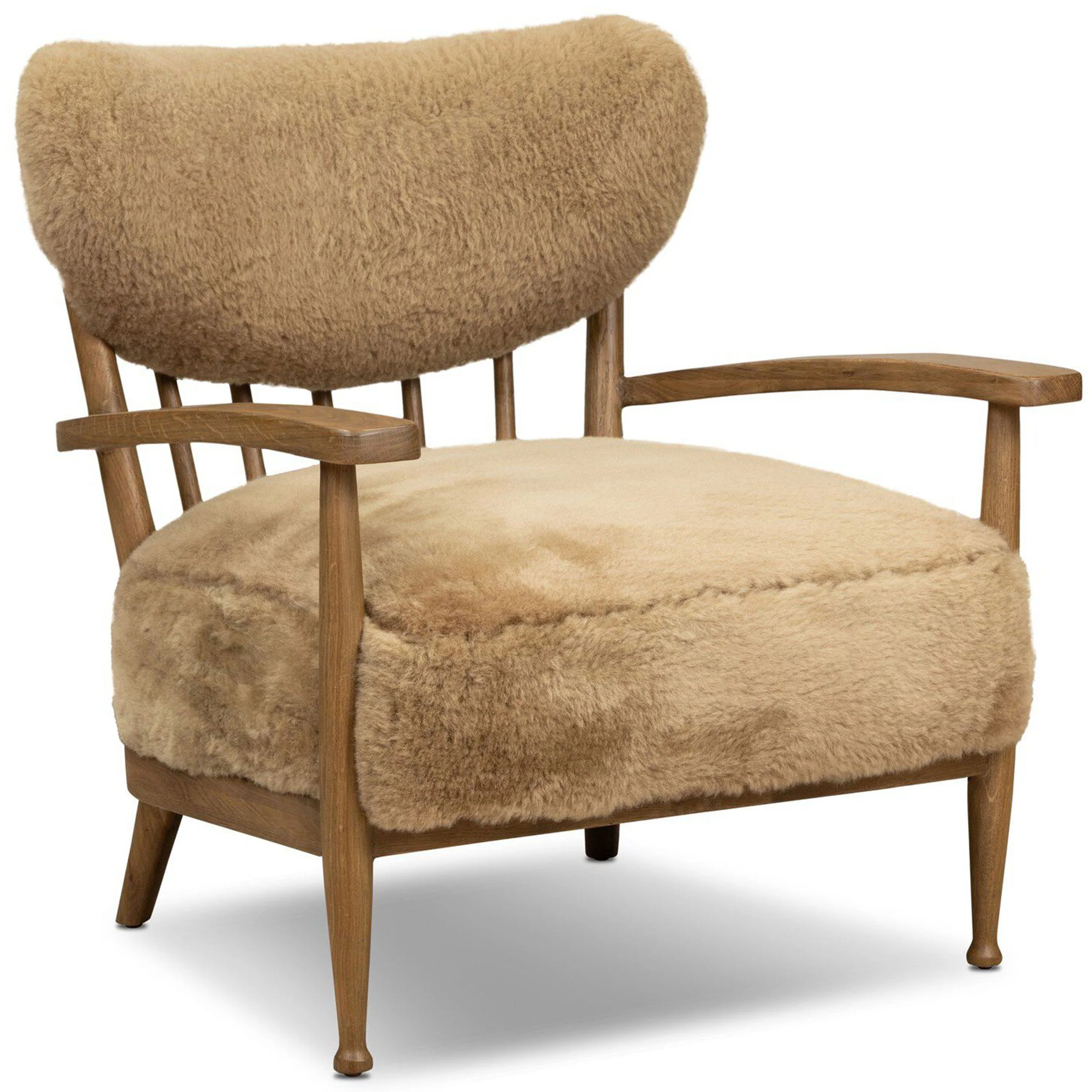 Marisol Chair, Desert Shearling by Four Hands