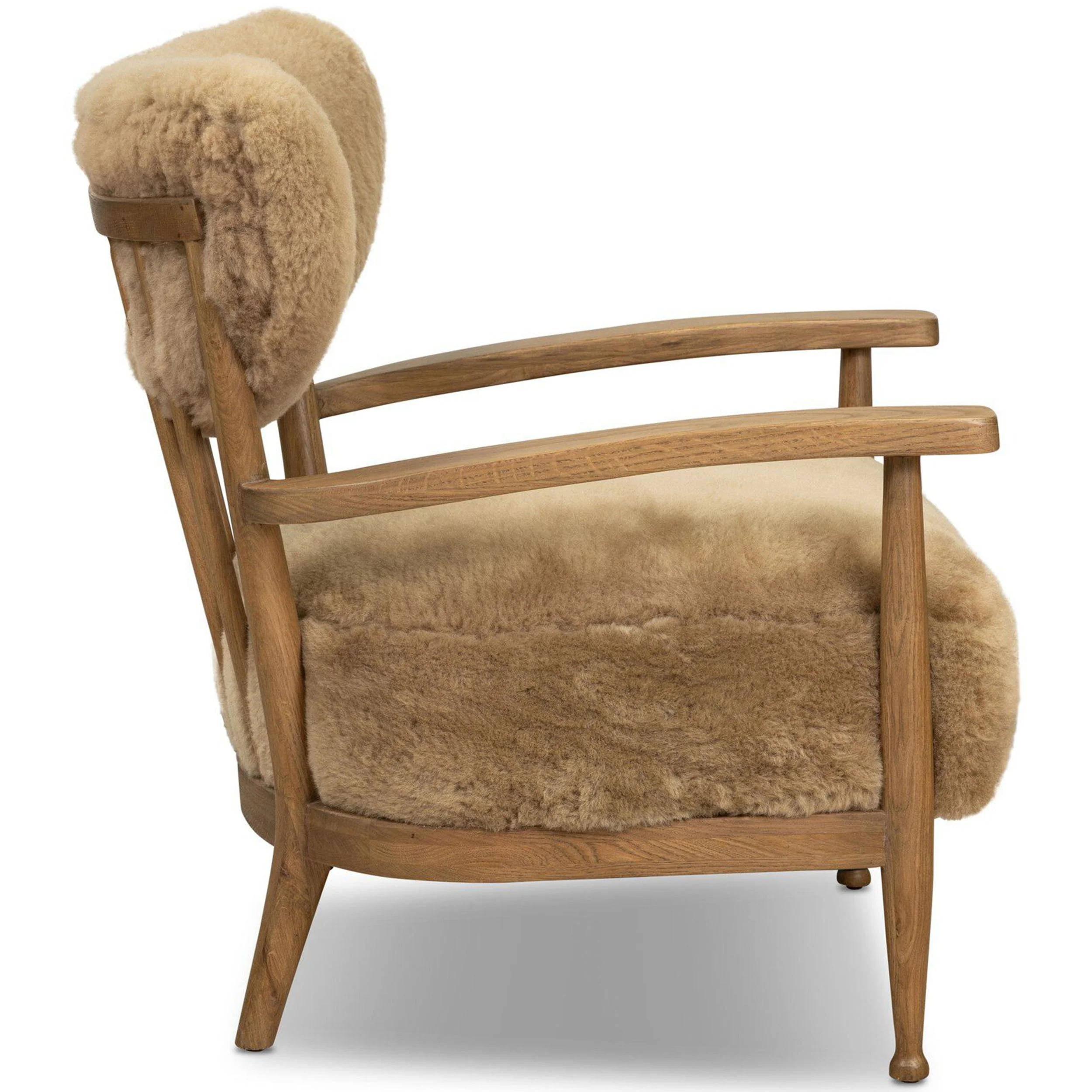 Marisol Chair, Desert Shearling by Four Hands - Image 3