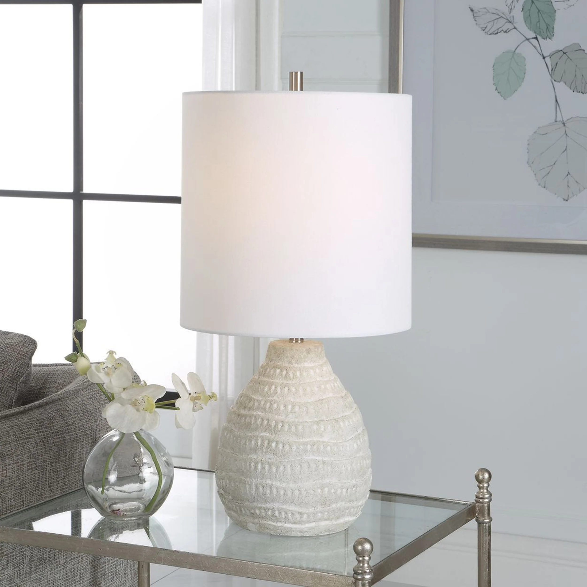 Marisol Table Lamp, White Wash - Image 6