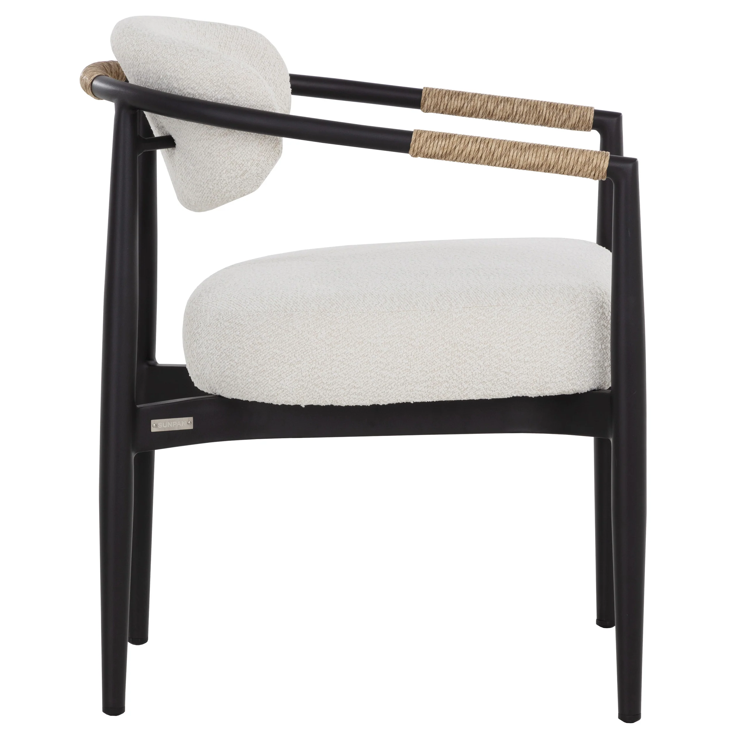 Marita Dining Armchair, Black - Image 3