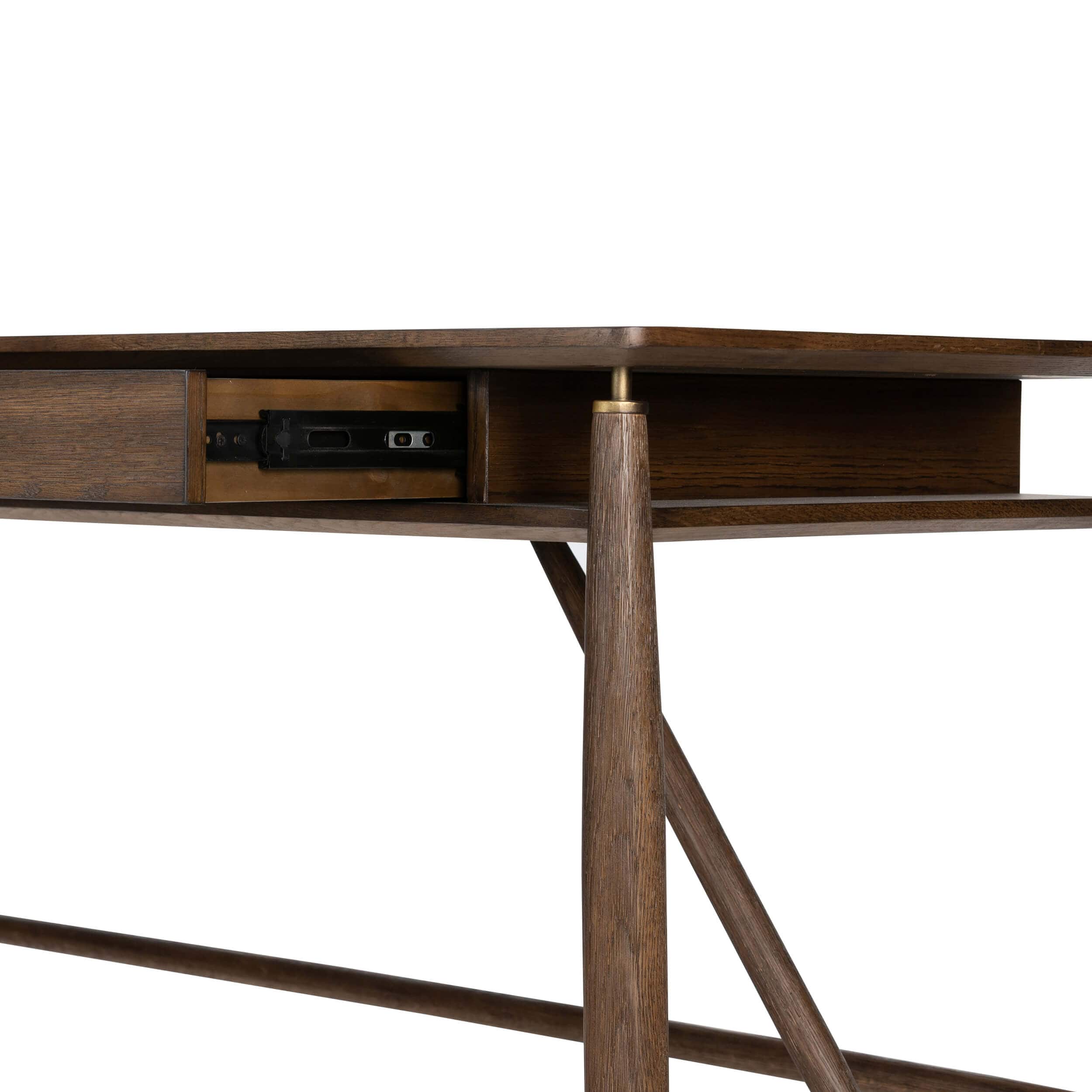 Markia Desk Aged Oak by Four Hands - Image 6