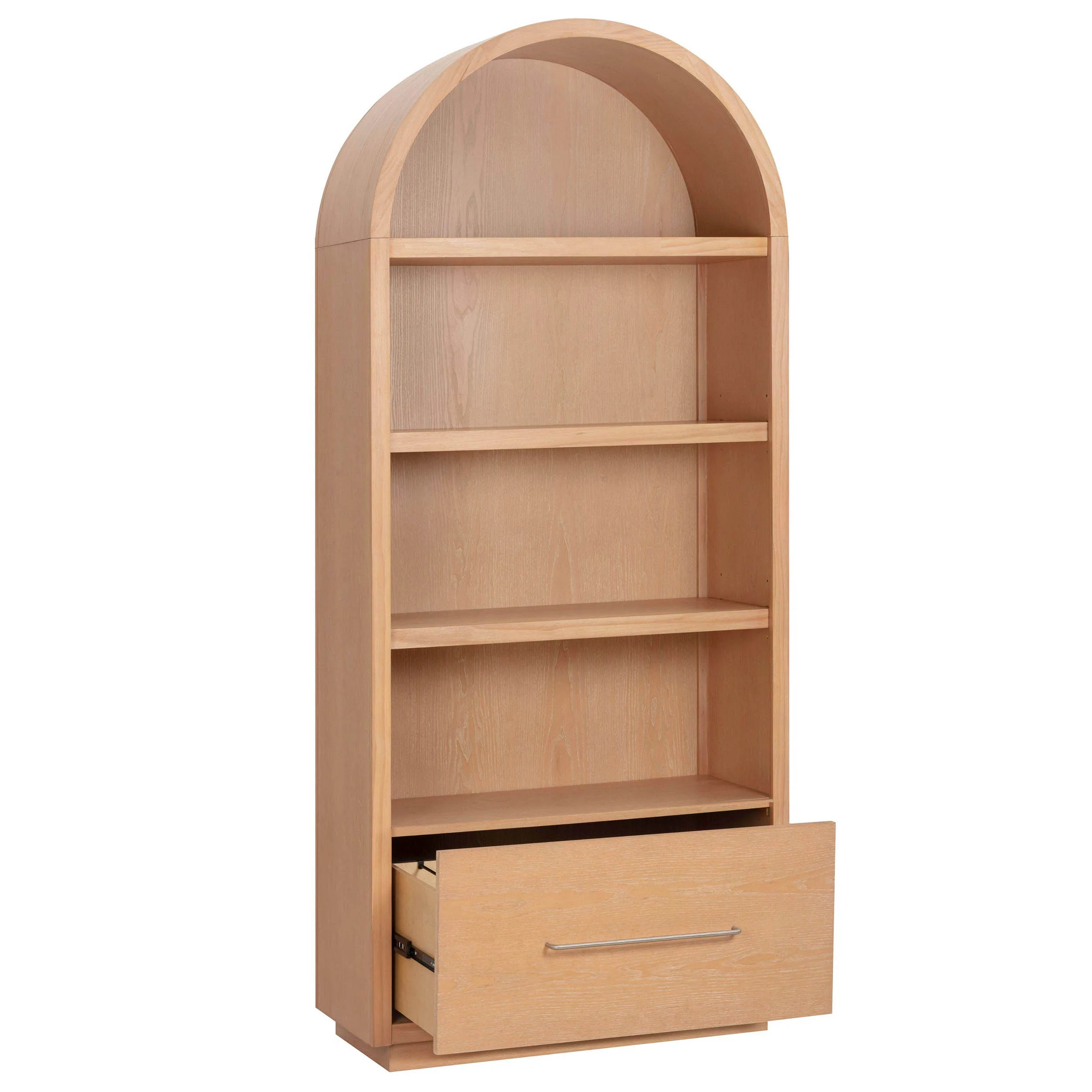 Marlow Bookcase w/ File Drawer, Natural - Image 3