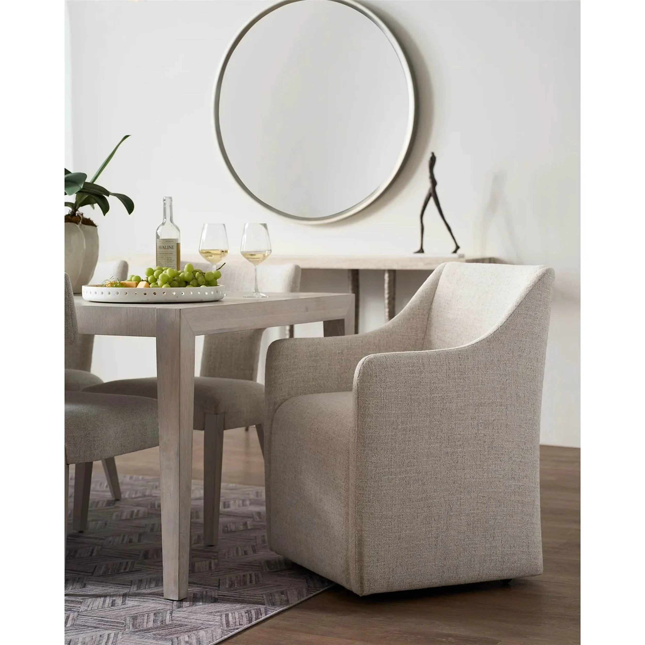 Walsh Upholstered Dining Chair, Monique Linen, Set of 2 - Image 4