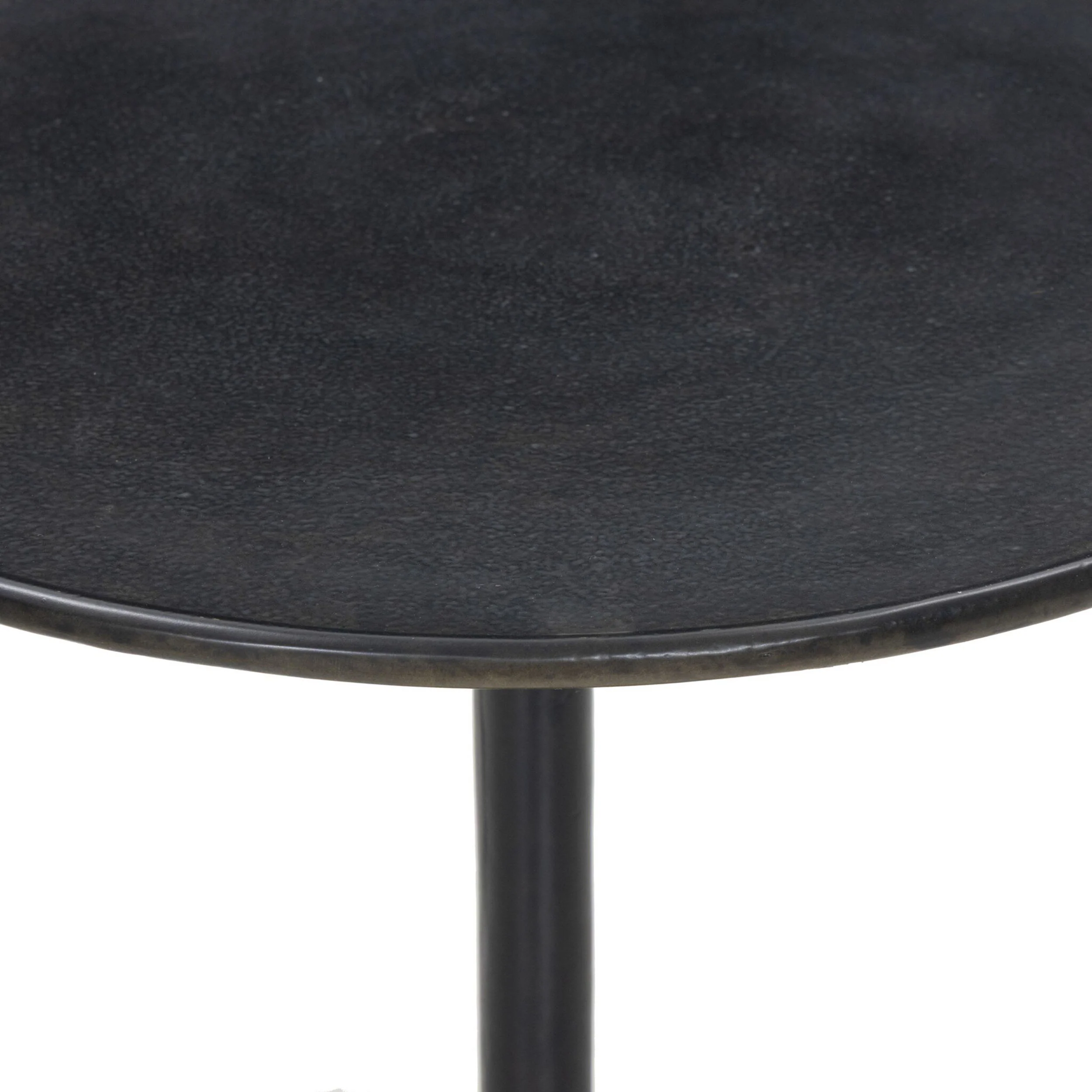 Marlow Matchstick Pedestal Table, Black Antique by Four Hands - Image 2