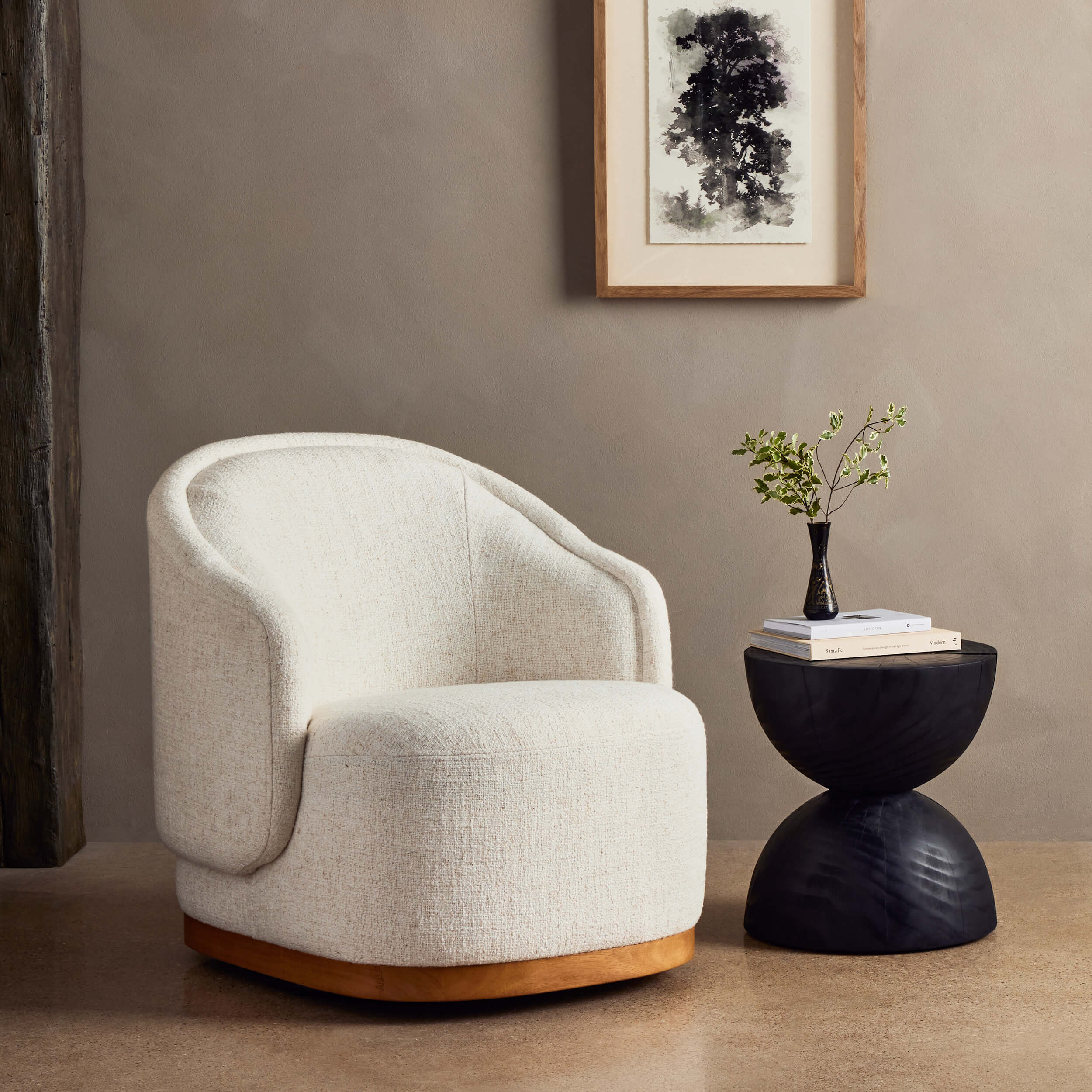 Martine Swivel Chair, Omari Natural by Four Hands - Image 5