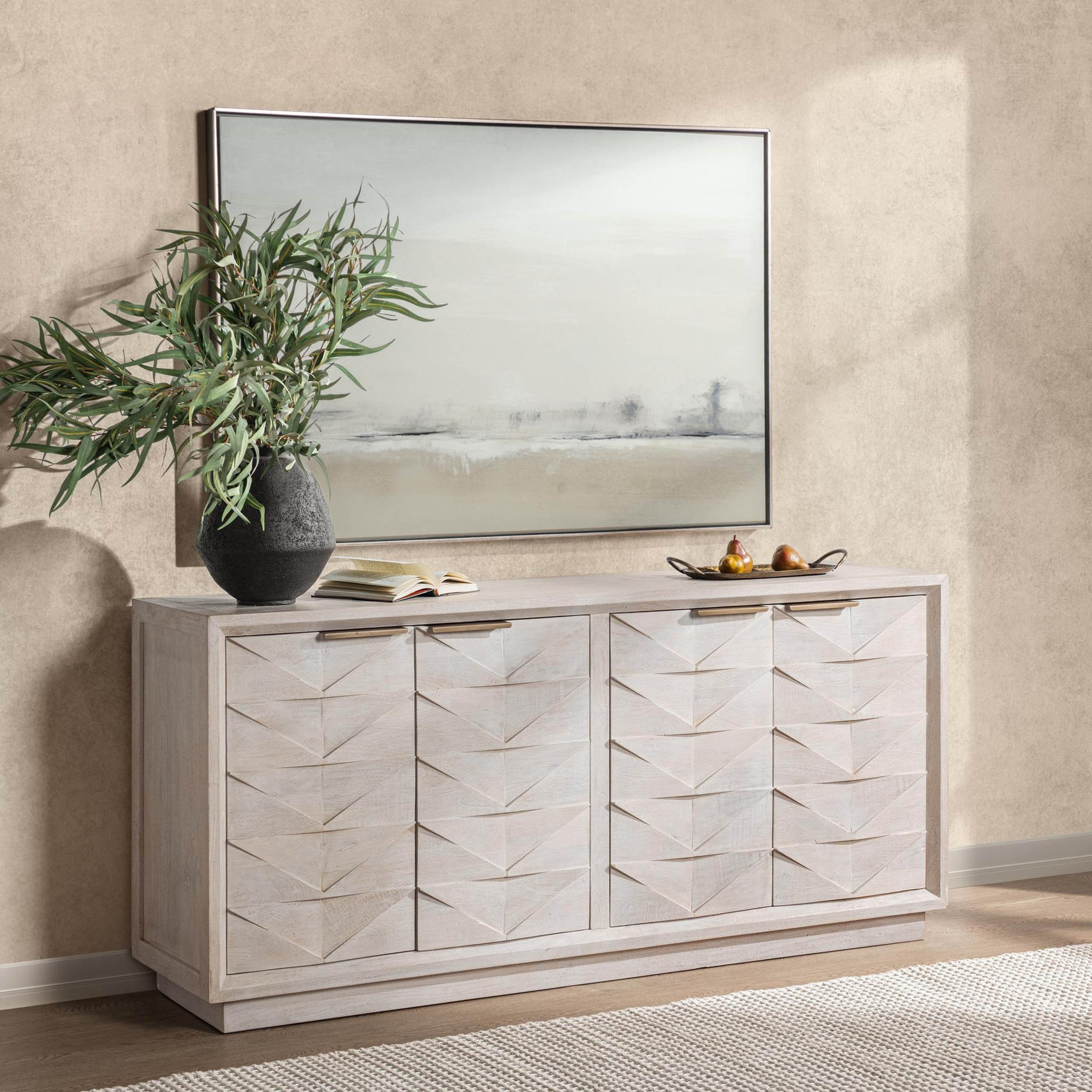 Marvin 4 Door Buffet, Cream - Image 7