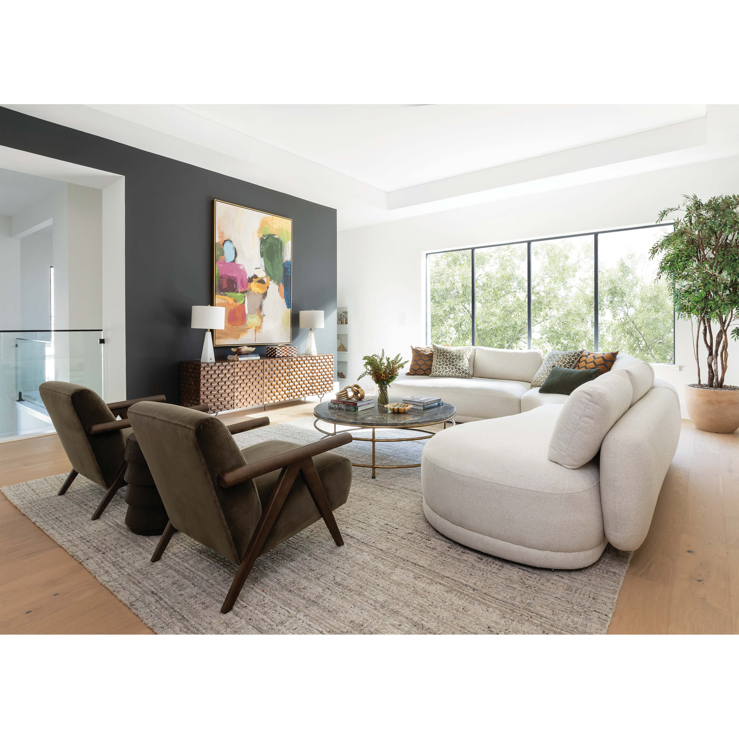 Mason 3 Piece Sectional, Lila Linen - Image 6